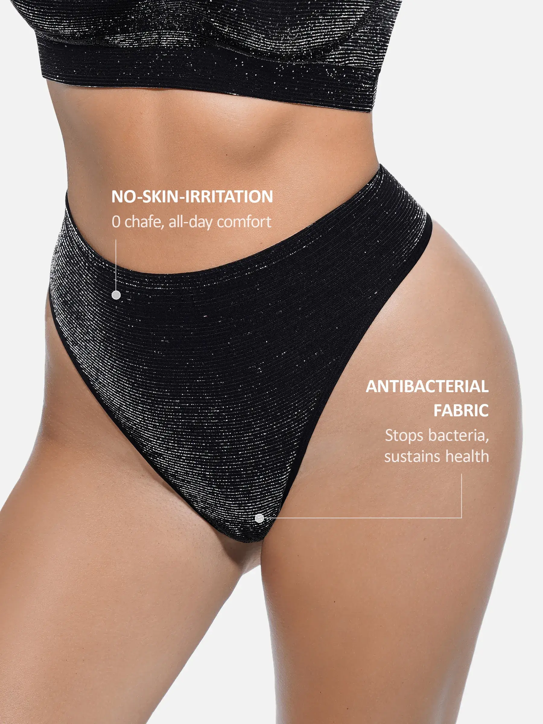Feelingirl Invisible Shimmer Wireless Comfort Bra & Panty - Image 16