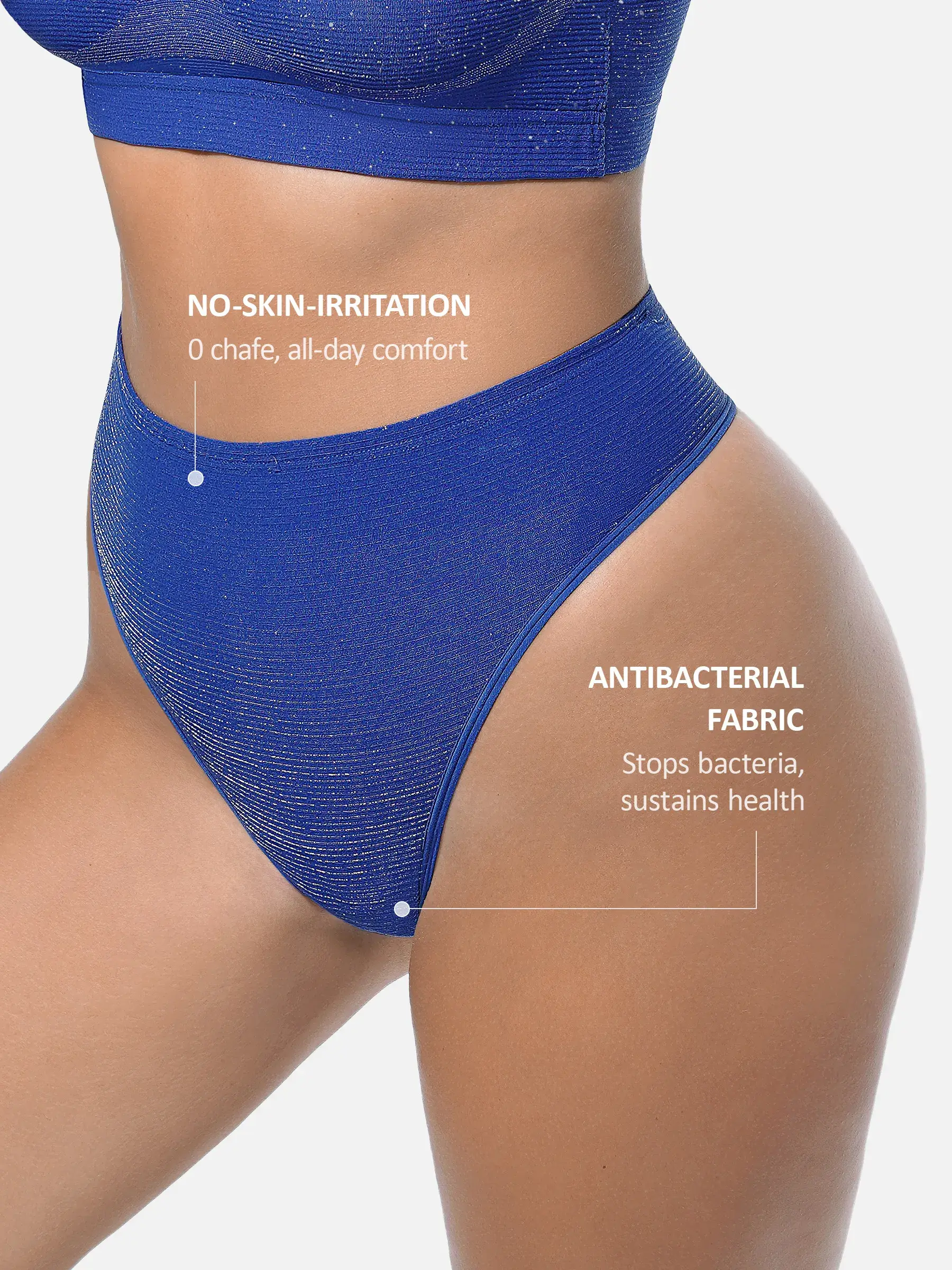 Feelingirl Seamless Shimmer Low-Rise Thong - Image 8
