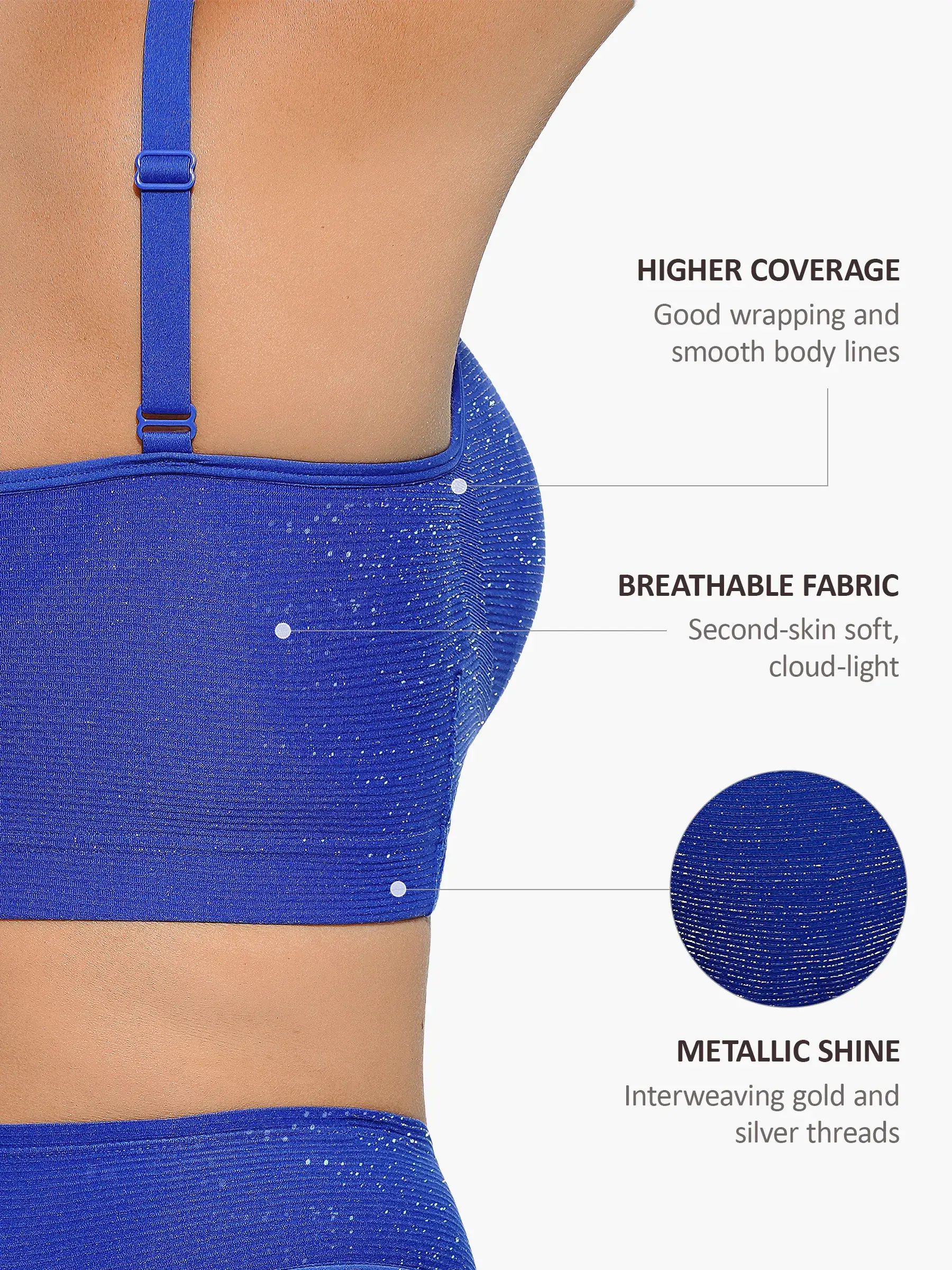 Feelingirl Invisible Shimmer Wireless Comfort Bra & Panty - Image 11
