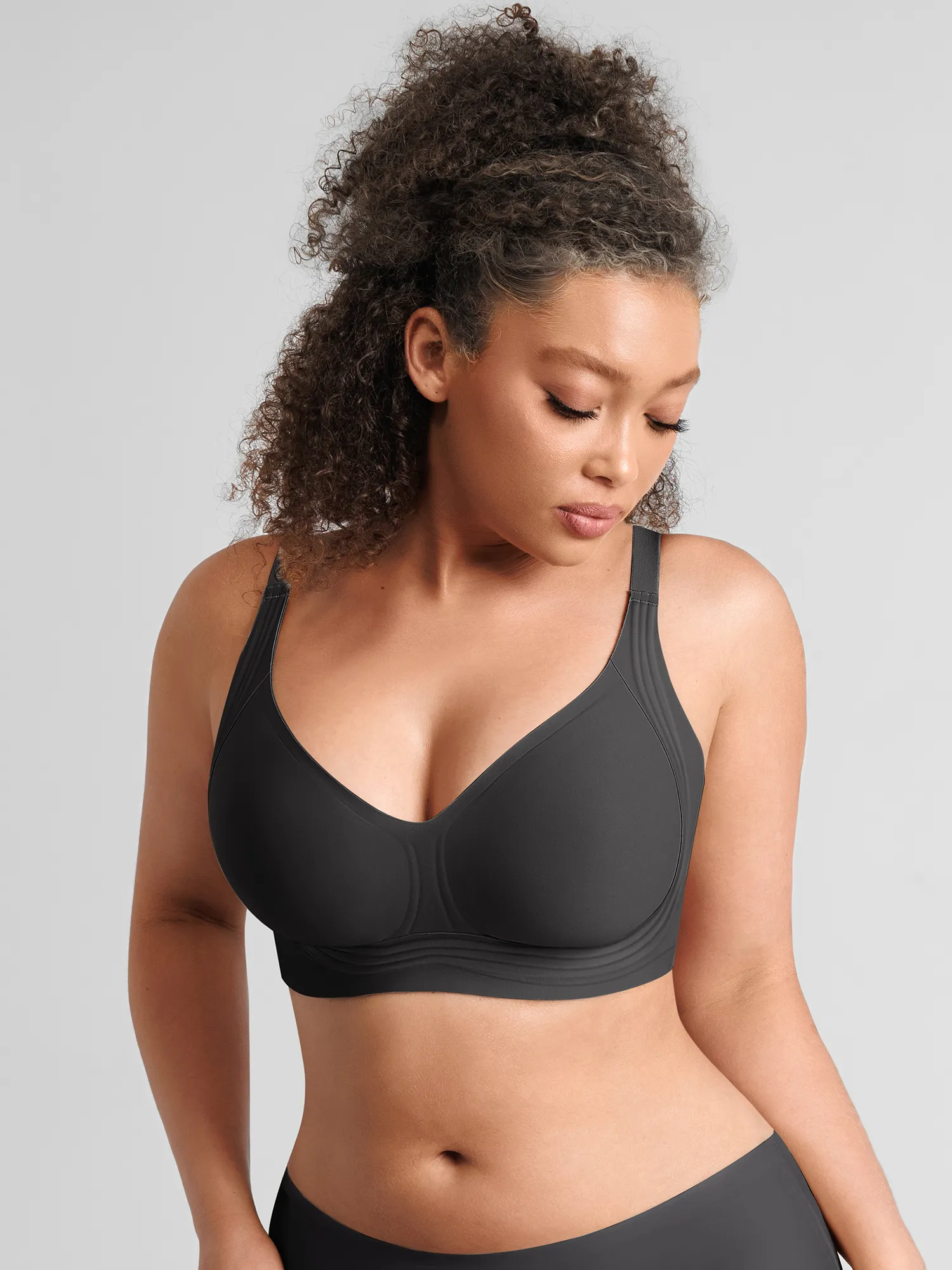 Feelingirl Jelly-Support Comfort Wireless Seamless Plunge Bra - Image 12