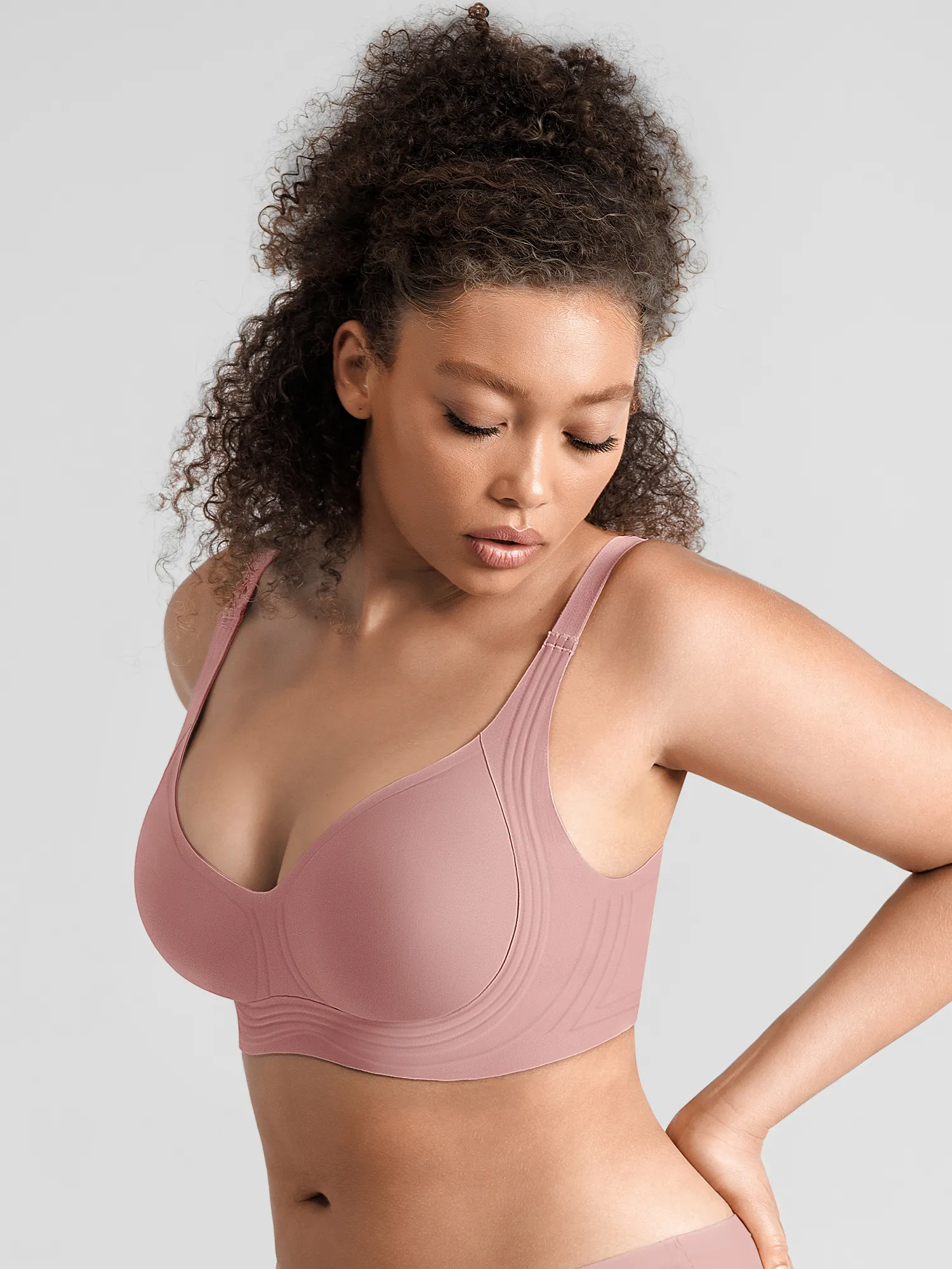Feelingirl Jelly-Support Comfort Wireless Seamless Plunge Bra - Image 22
