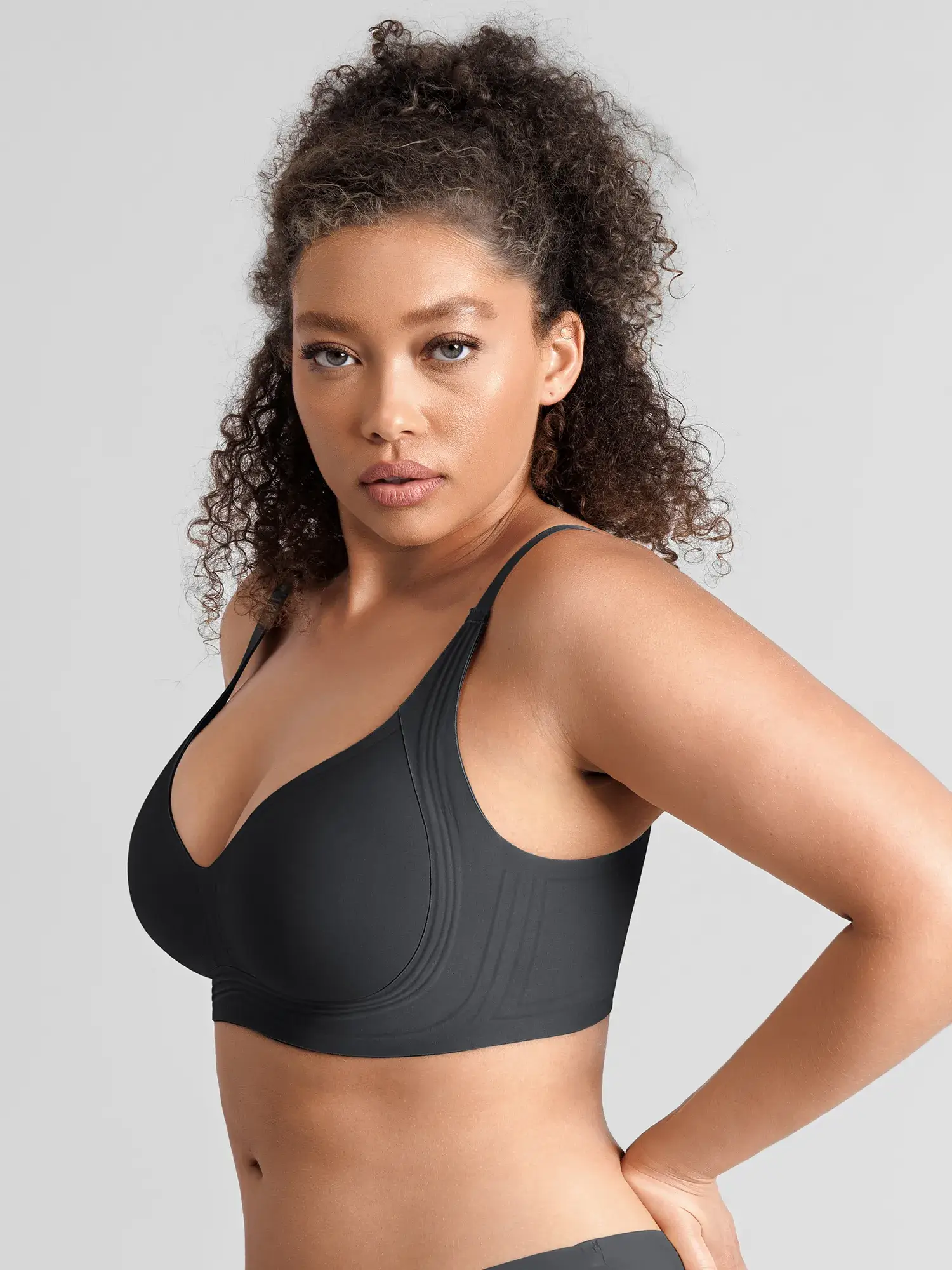 Feelingirl Jelly-Support Comfort Wireless Seamless Plunge Bra - Image 9