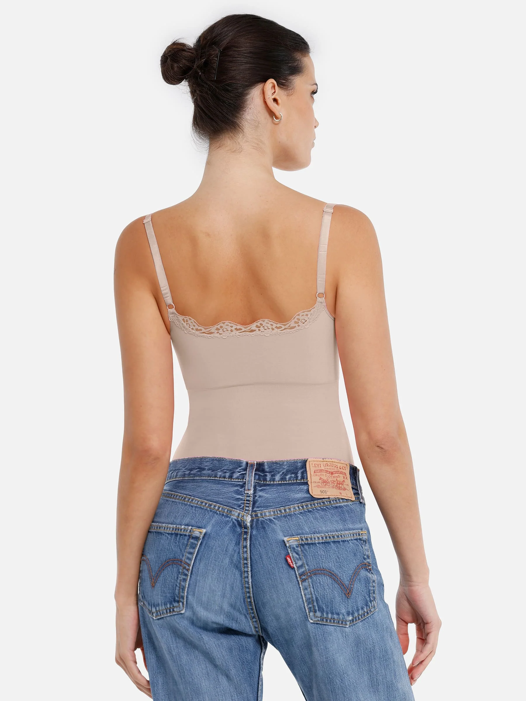 Feelingirl Lace Tight-Fit Seamless Thong Shapewear Bodysuit - Image 7
