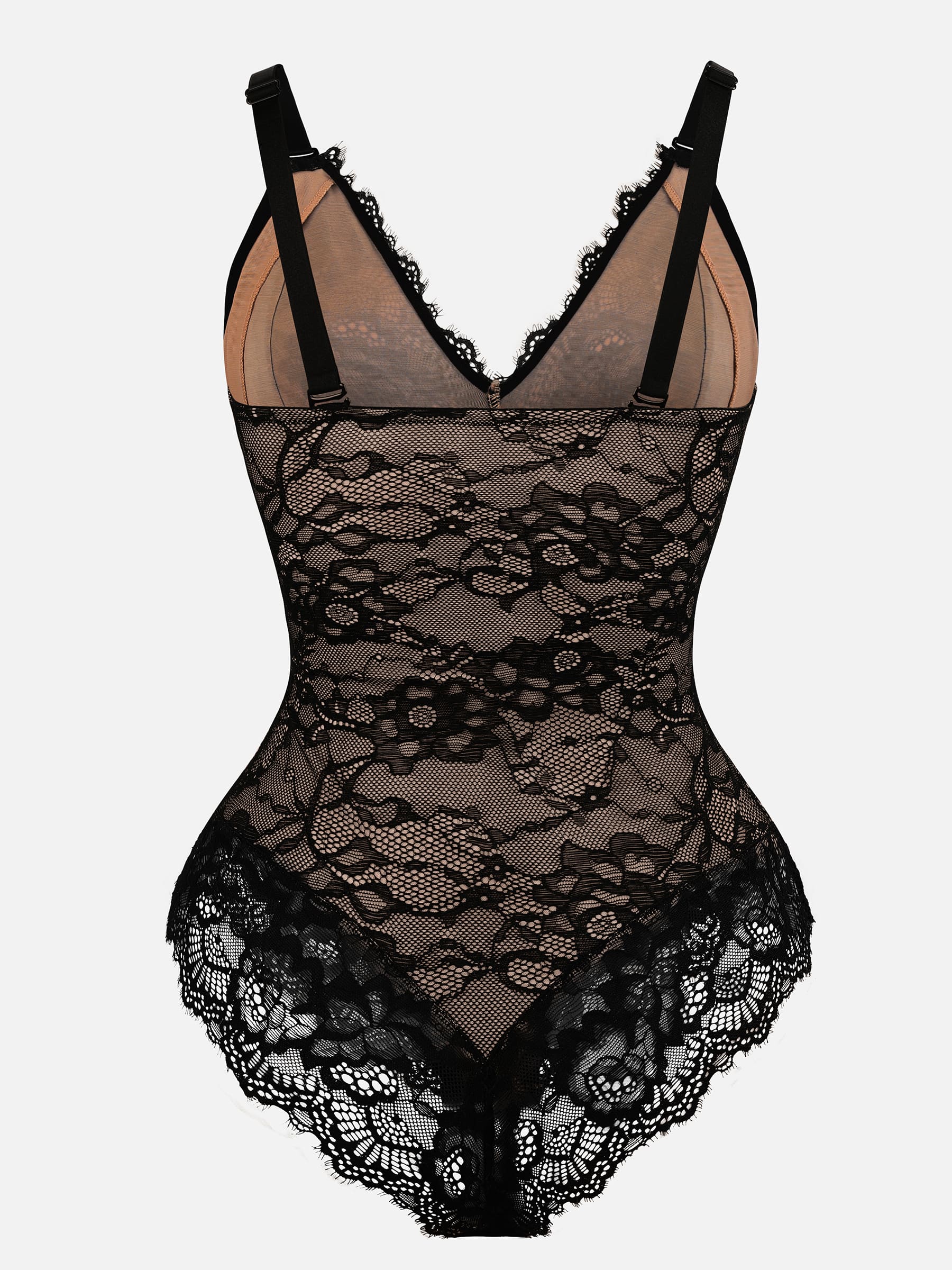 Feelingirl Lace V Neck Full Bodysuit - Image 7