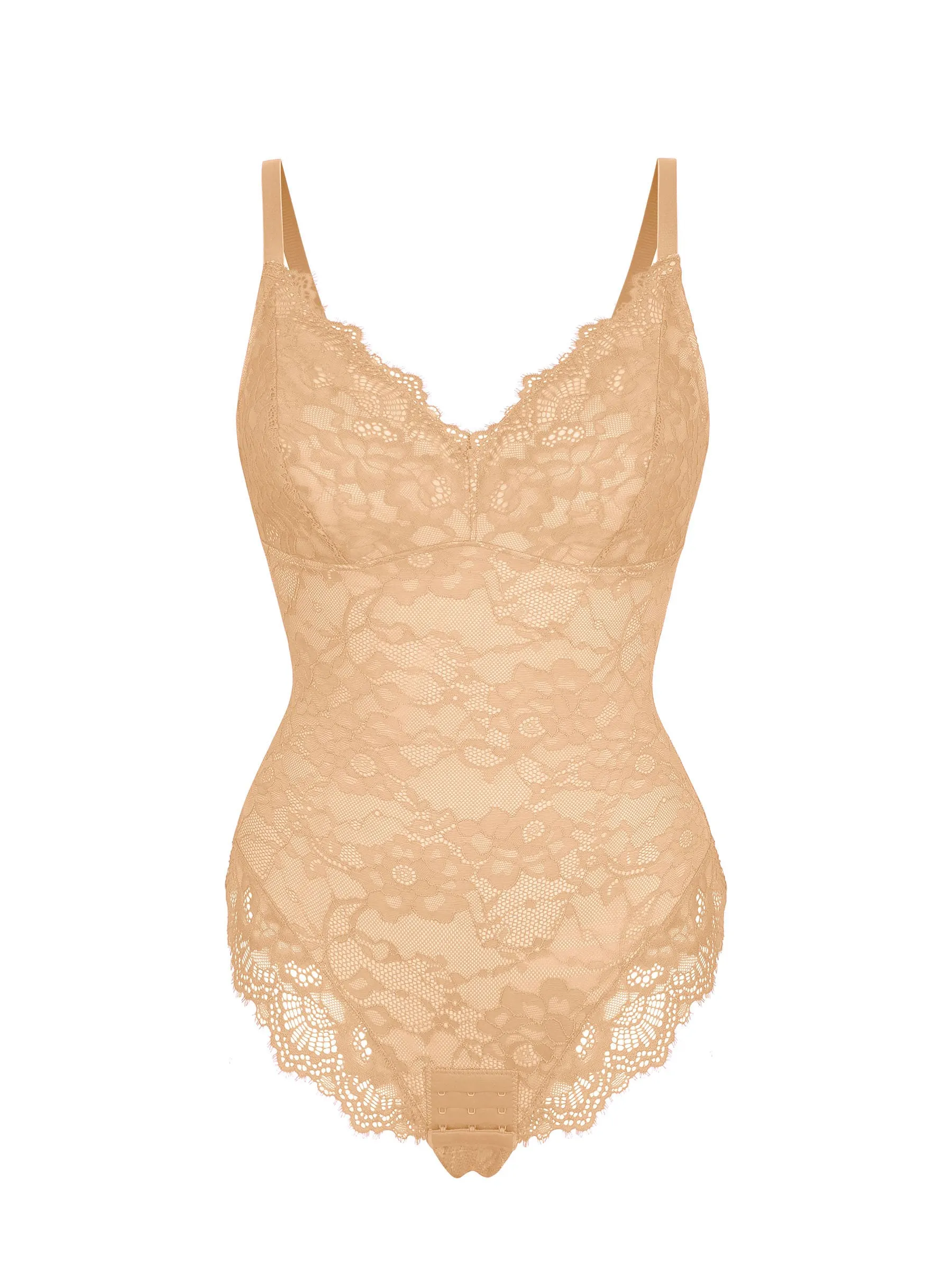 Feelingirl Lace V Neck Full Bodysuit Underwear [BOGO] - Image 75