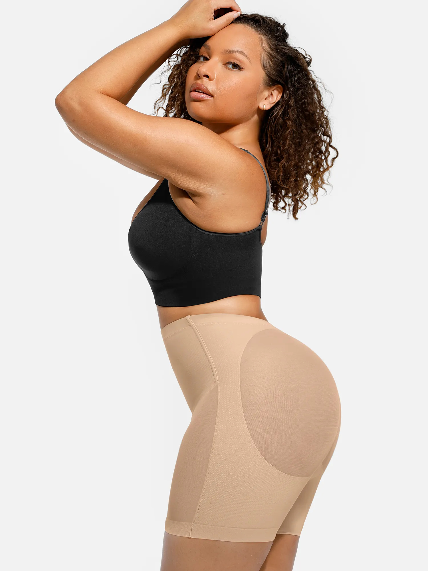 Feelingirl Mesh Tummy Control Bodysuit & Shorts Set - Image 11