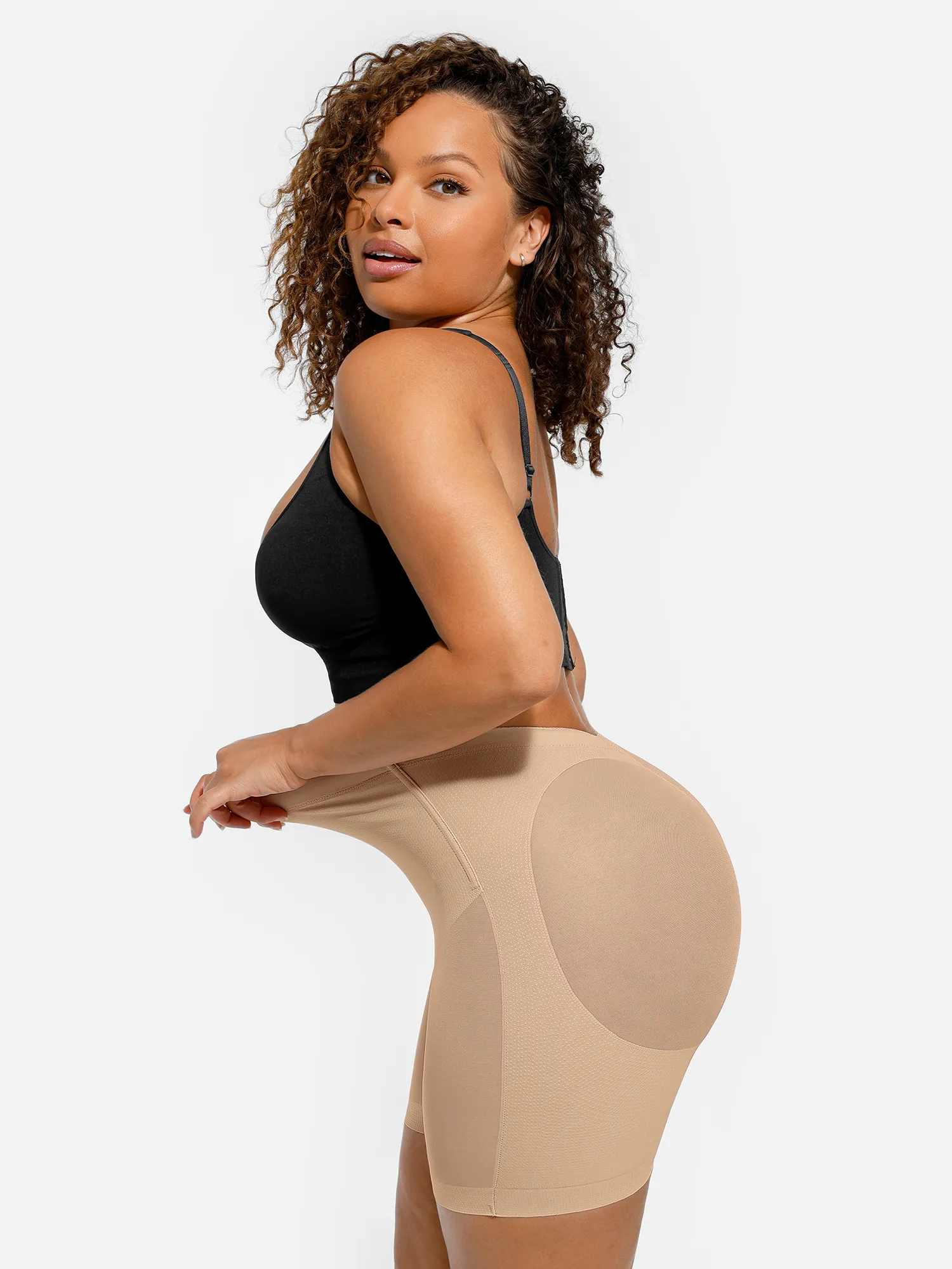 Feelingirl Mesh Tummy Control Bodysuit & Shorts Set - Image 12