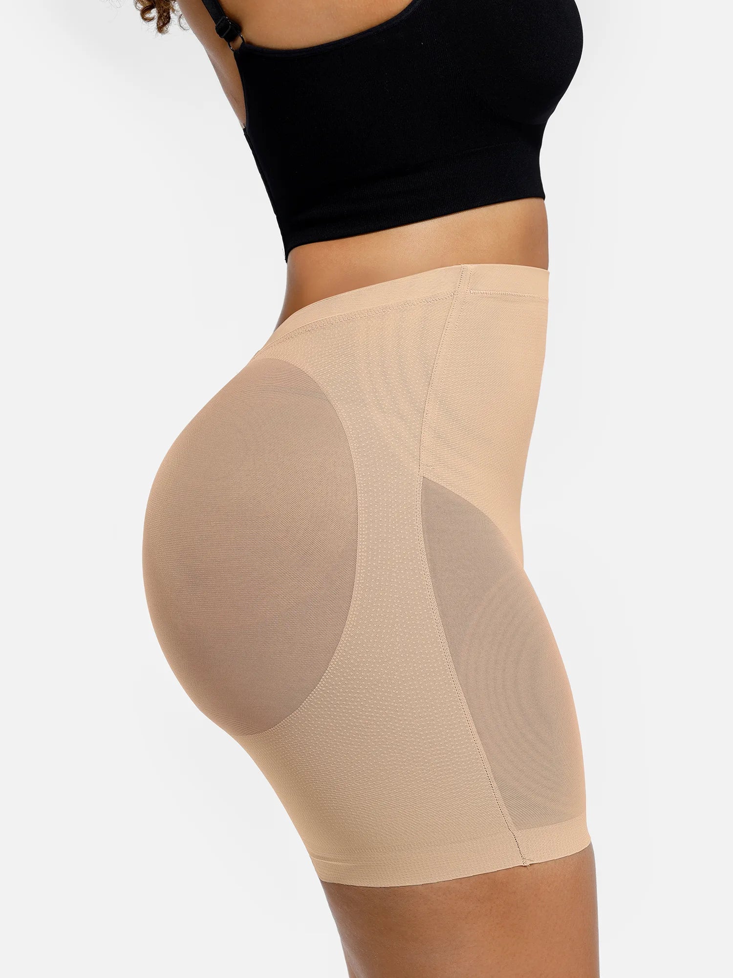 Feelingirl Mesh Tummy Control Bodysuit & Shorts Set - Image 8