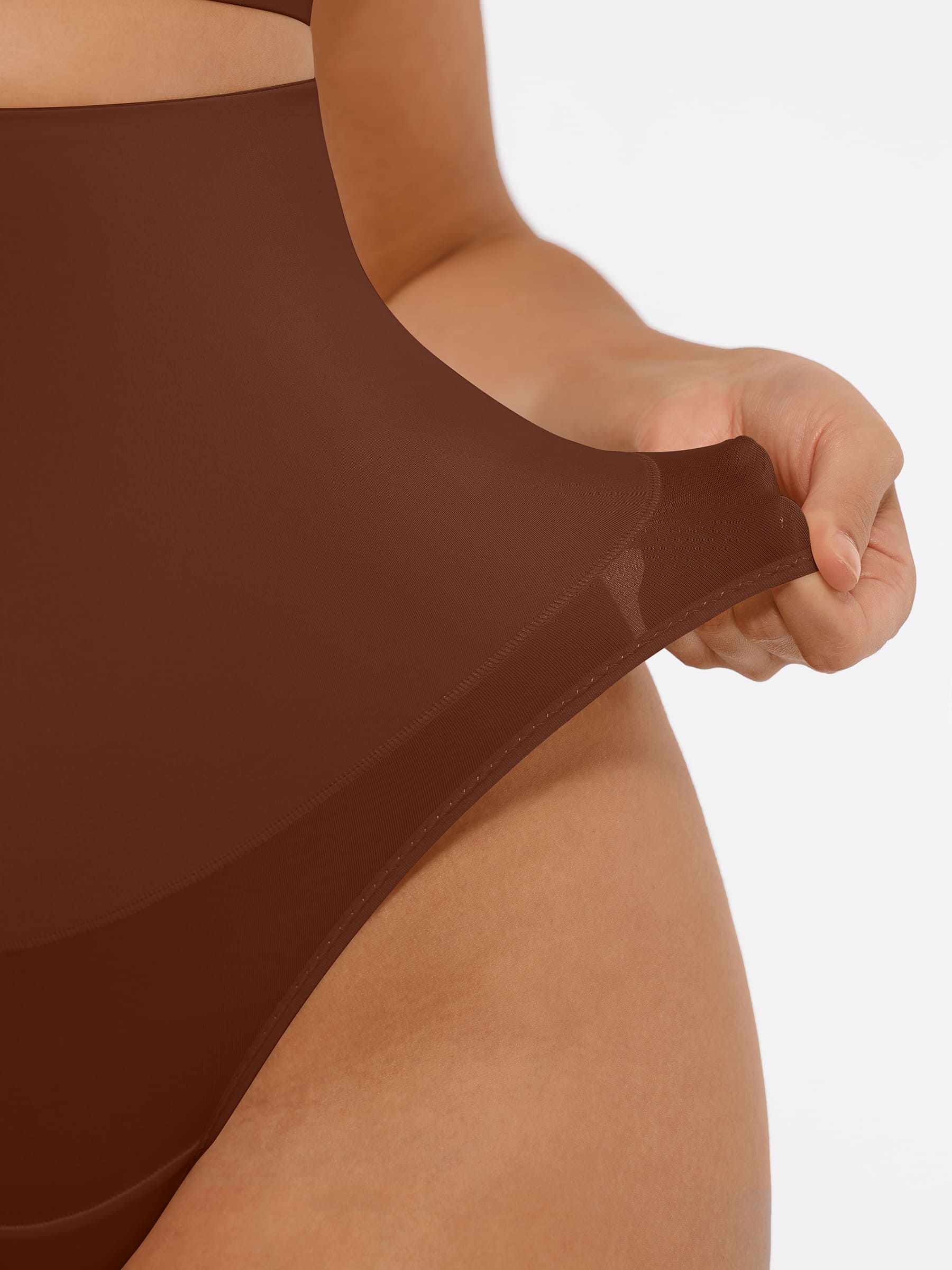 Feelingirl Mid-Waisted Thong Tummy Control Shaper Panties - Image 33