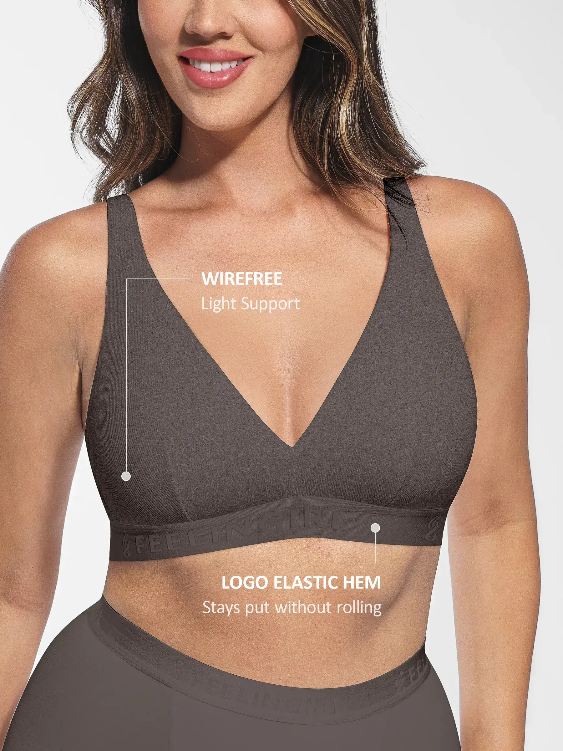 Feelingirl FeelCozy™ No Underwire Light Support Modal Bra - Image 18
