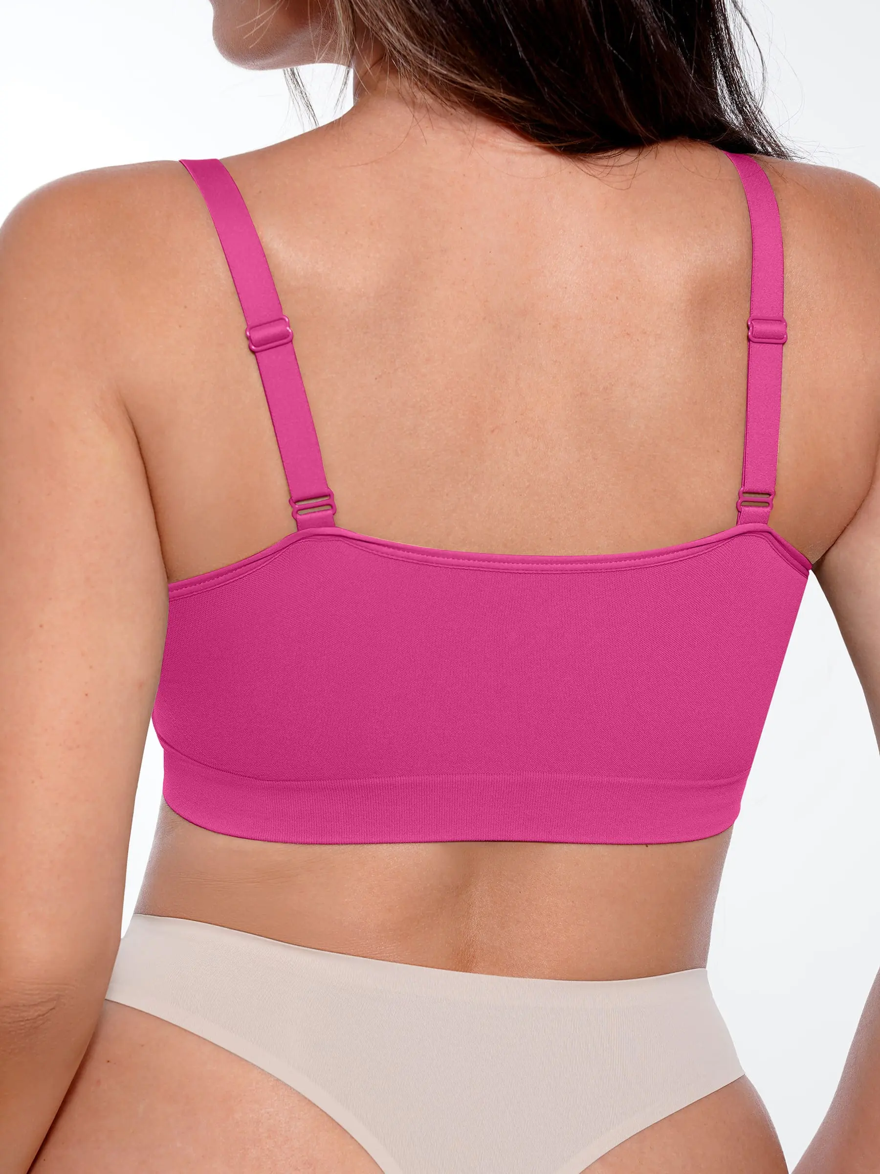 Feelingirl No Underwire Seamless Lace Everyday Bra - Image 25