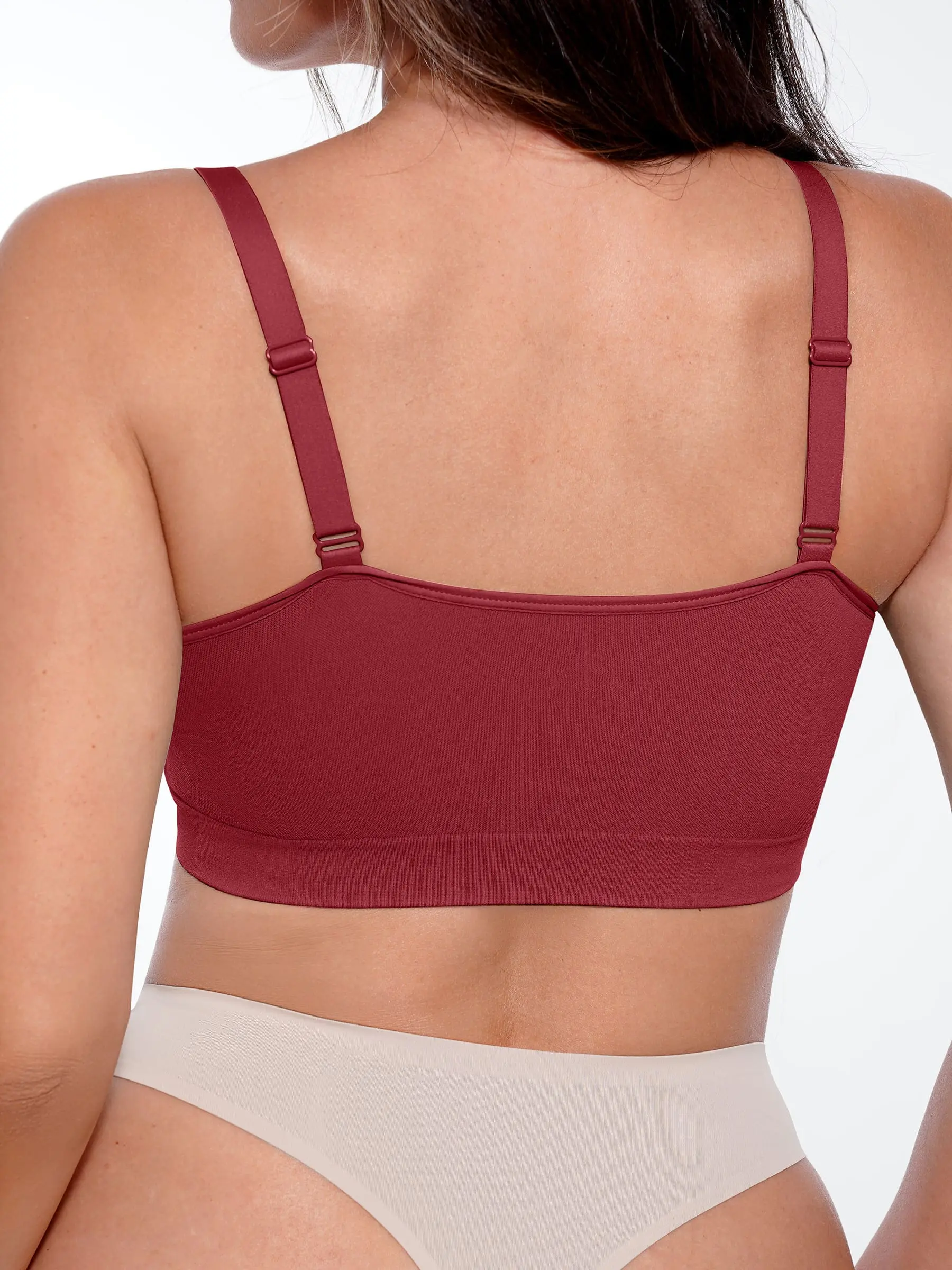 Feelingirl No Underwire Seamless Lace Everyday Bra - Image 32