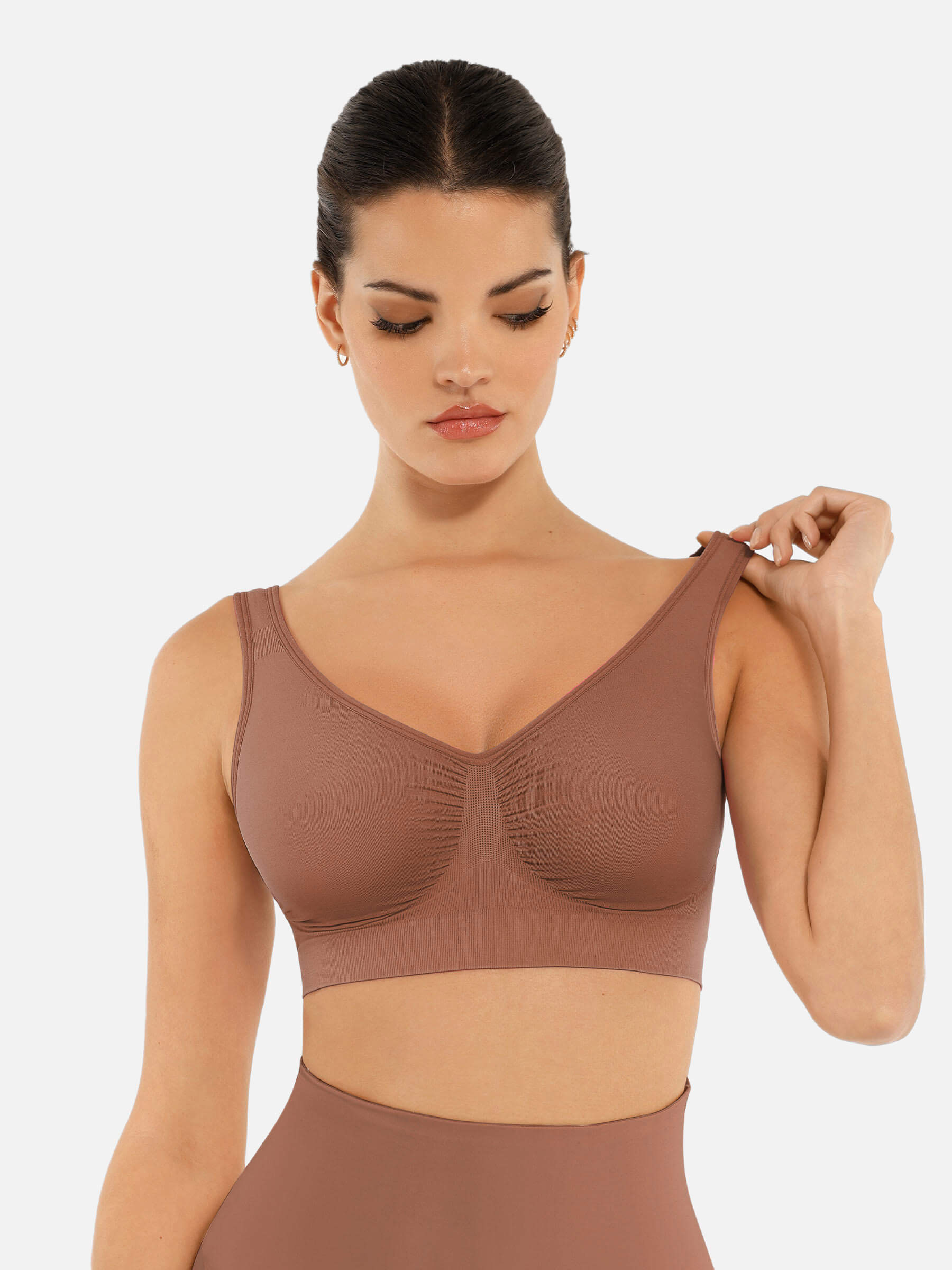 Feelingirl No Underwire Wide Straps Everyday Bra - Image 3