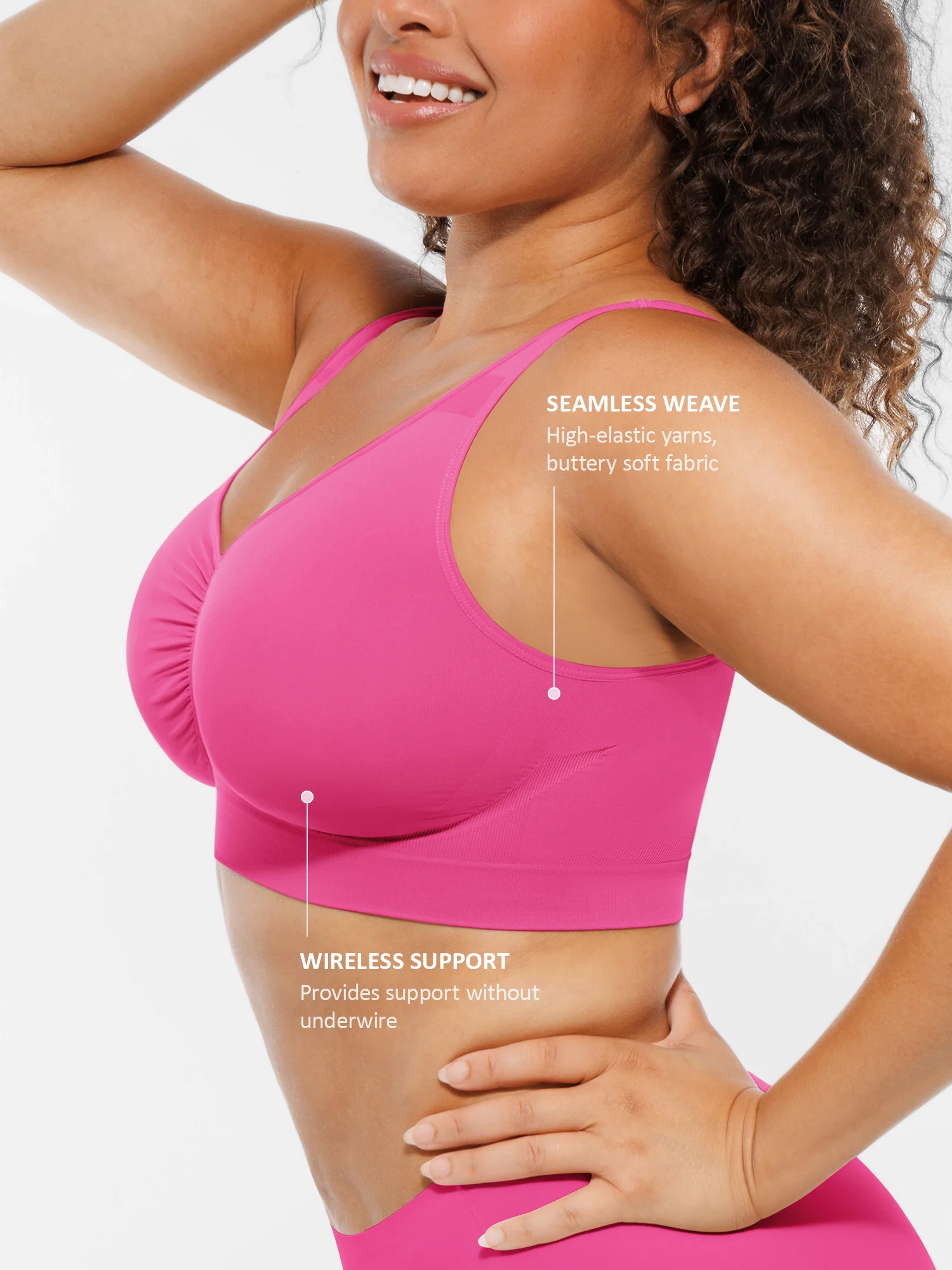 Feelingirl No Underwire Wide Straps Everyday Bra - Image 33