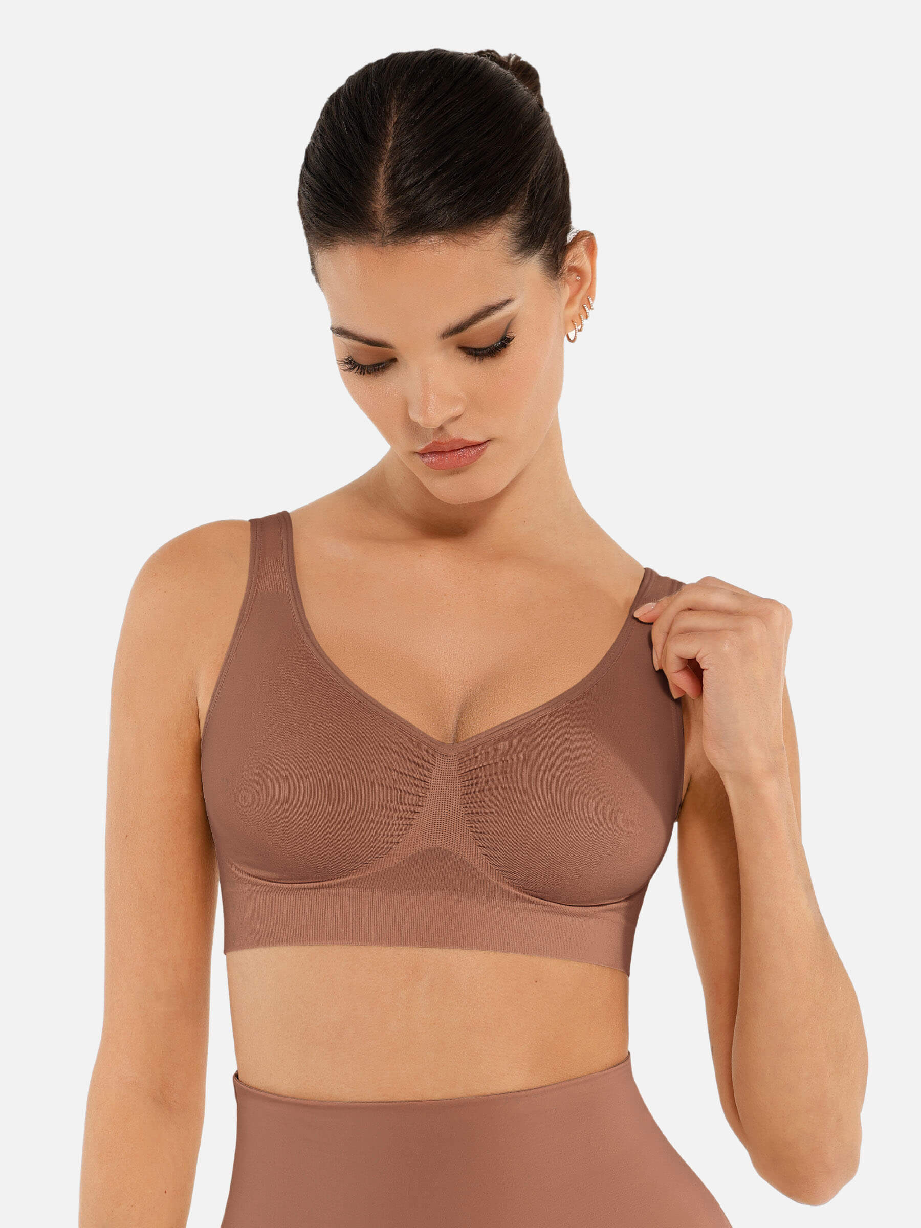 Feelingirl No Underwire Wide Straps Everyday Bra - Image 5