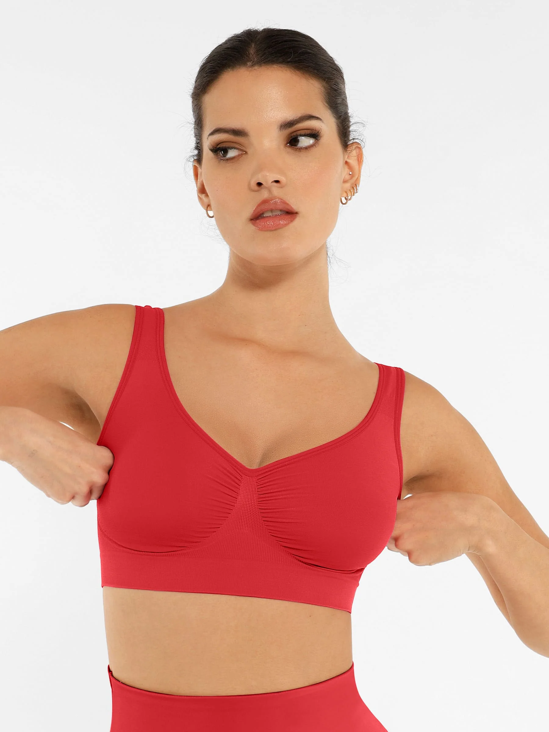 Feelingirl No Underwire Wide Straps Everyday Bra - Image 78