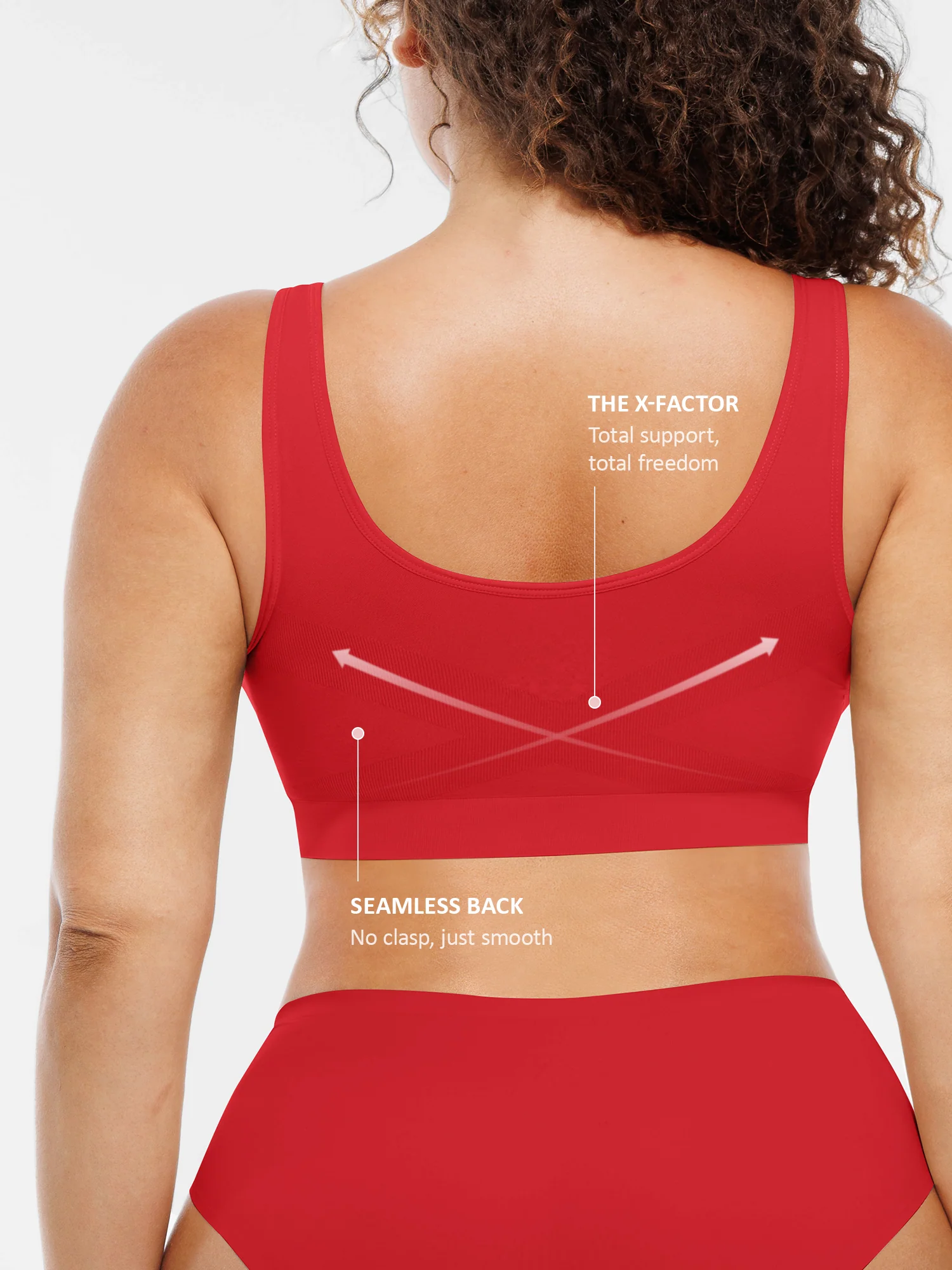 Feelingirl No Underwire Wide Straps Everyday Bra - Image 85