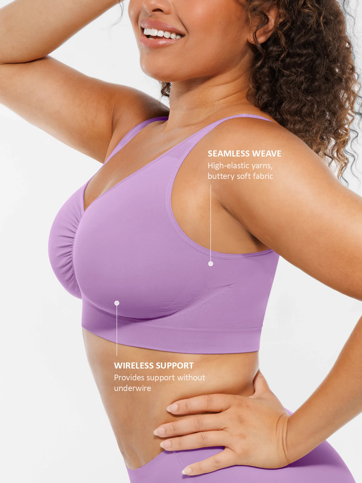 Feelingirl No Underwire Wide Straps Everyday Bra Bundle - Image 76