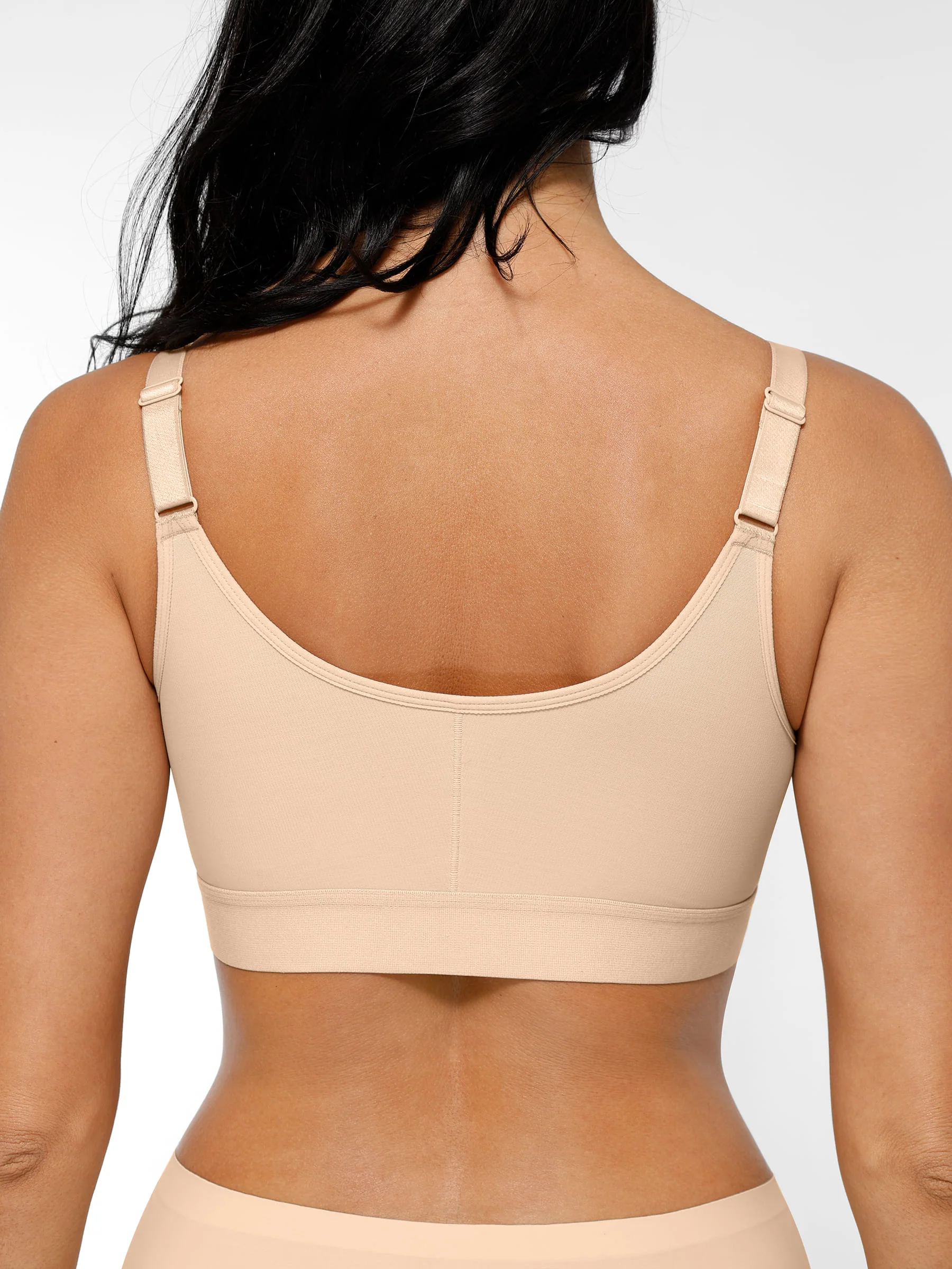Feelingirl Post Surgery Full Coverage Compression Surgical Front Closure Mastectomy Bra - Image 14