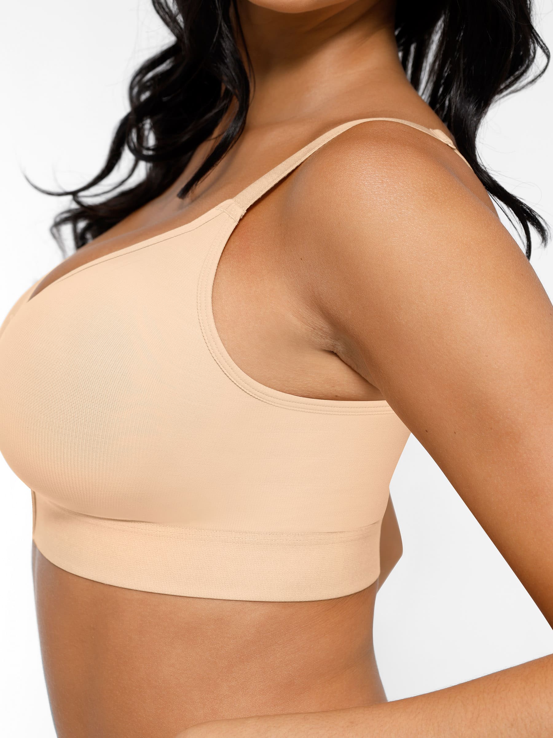 Feelingirl Post Surgery Full Coverage Compression Surgical Front Closure Mastectomy Bra - Image 15