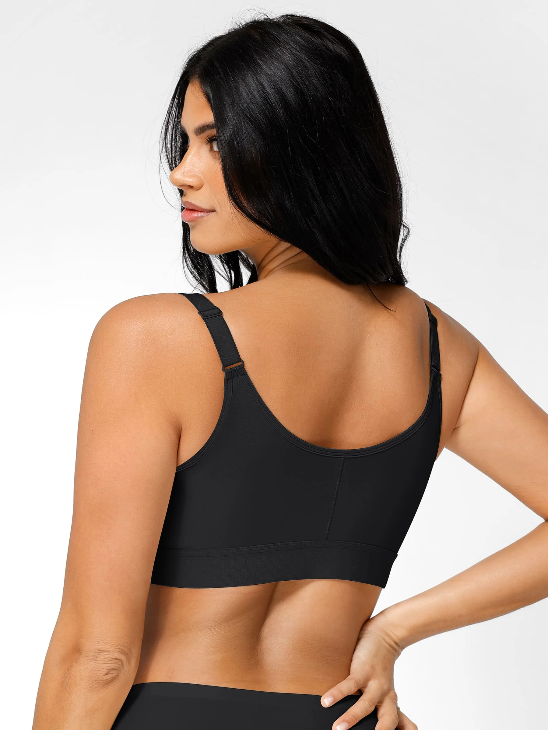 Feelingirl Post Surgery Full Coverage Compression Surgical Front Closure Mastectomy Bra - Image 6