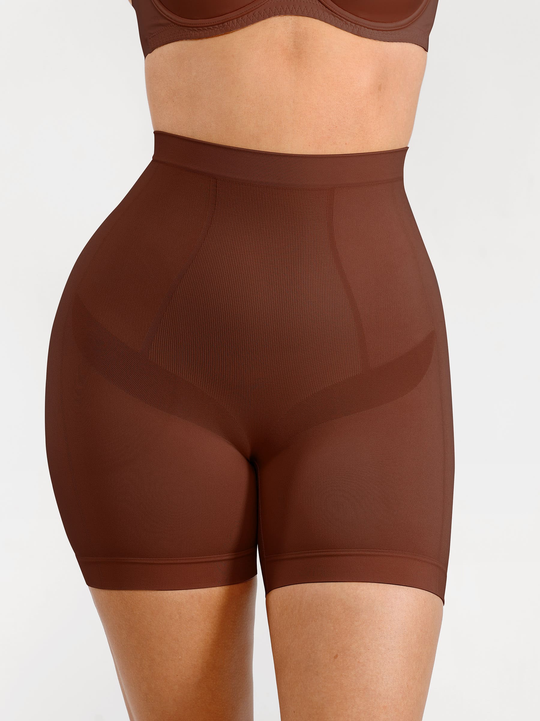 Feelingirl Seamless Comfort Mid Waist Tummy Control Panties Shaping Shorts - Image 15