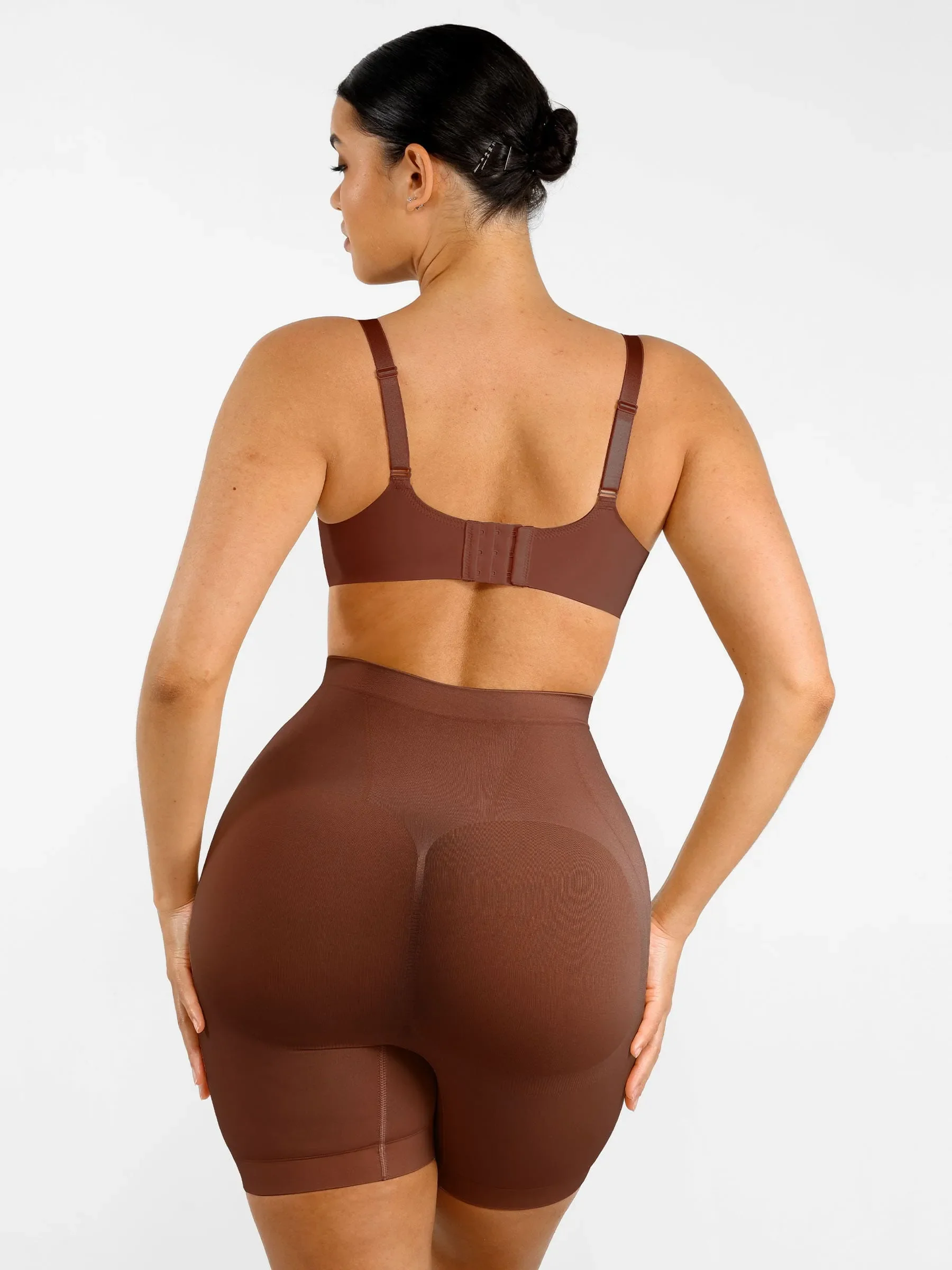 Feelingirl Seamless Comfort Mid Waist Tummy Control Panties Shaping Shorts - Image 21