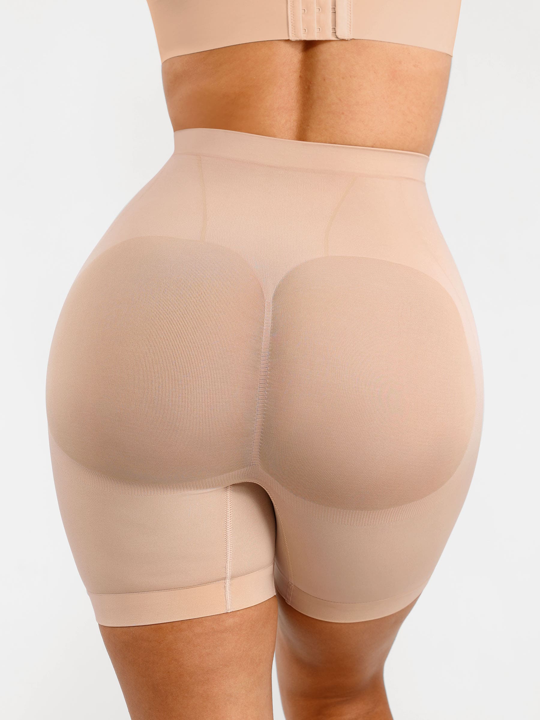 Feelingirl Seamless Comfort Mid Waist Tummy Control Panties Shaping Shorts - Image 4