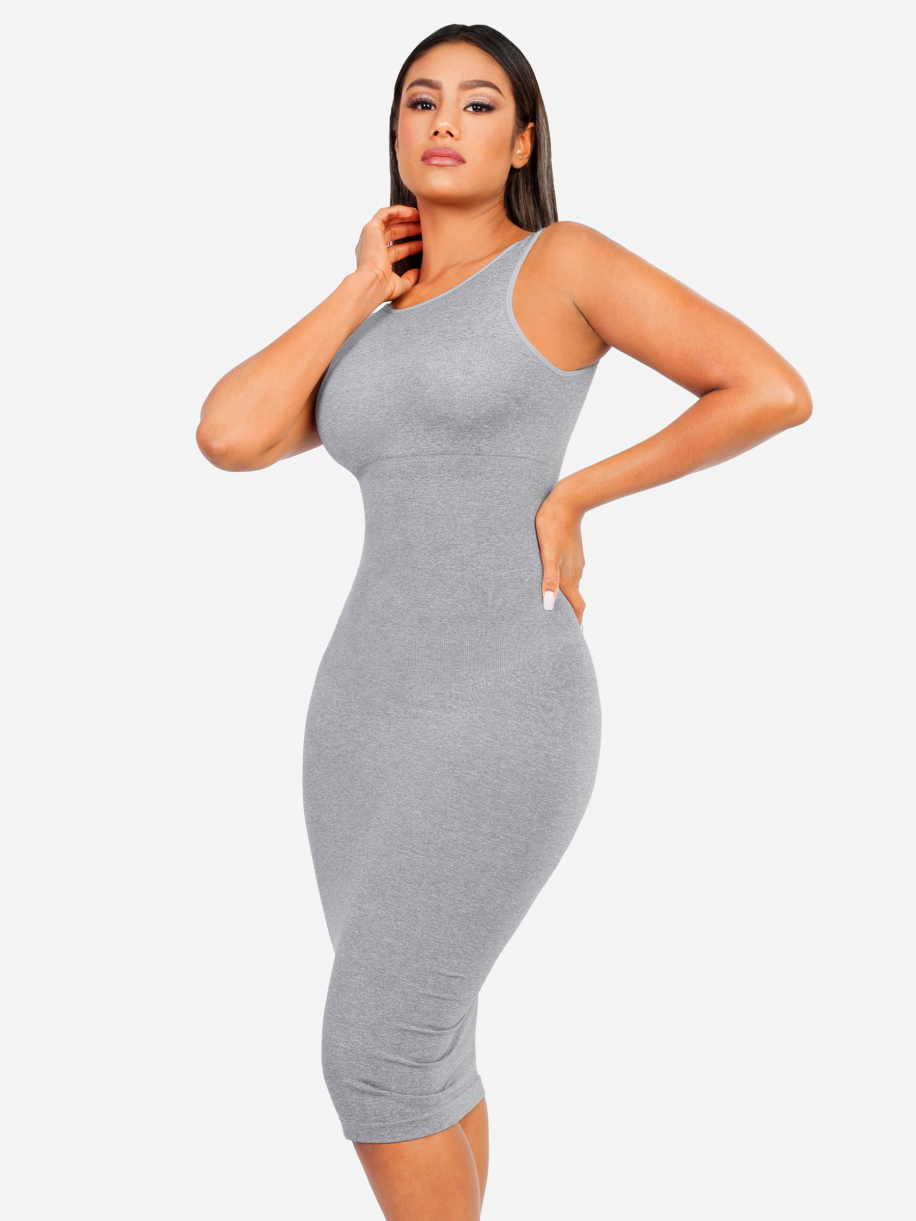 Feelingirl Seamless Eco-Friendly Large U-Back Shaper Dress with Built-In Bra - Image 10