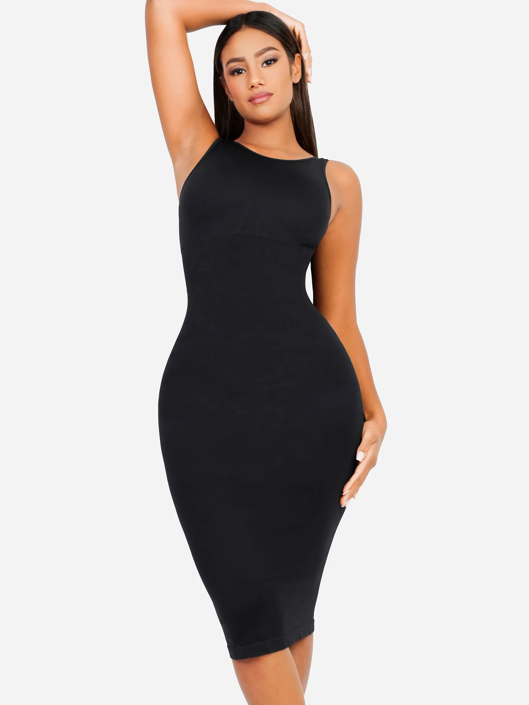 Feelingirl Seamless Eco-Friendly Large U-Back Shaper Dress with Built-In Bra - Image 6
