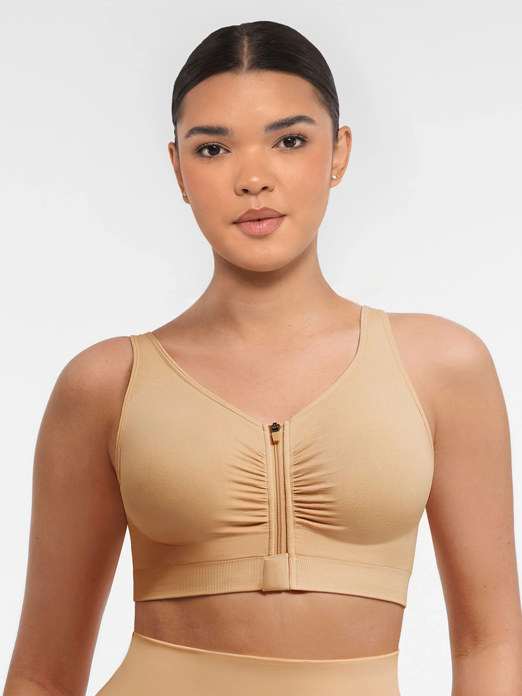 Feelingirl Seamless Front-Opening Zipper Bra - Image 14