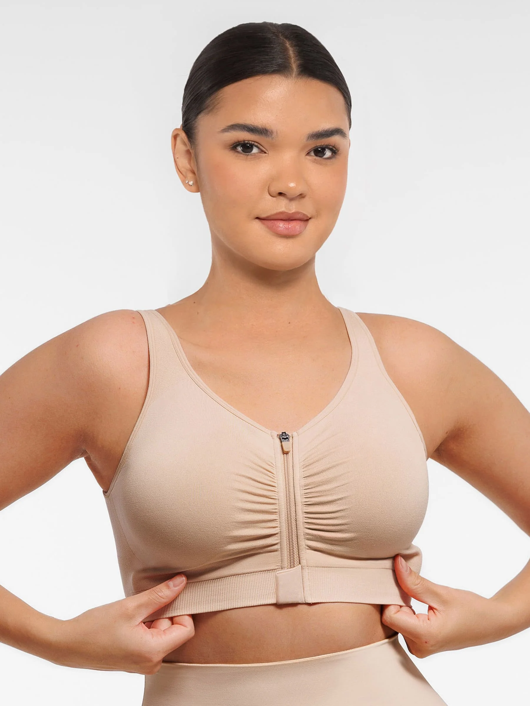 Feelingirl Seamless Front-Opening Zipper Bra - Image 9