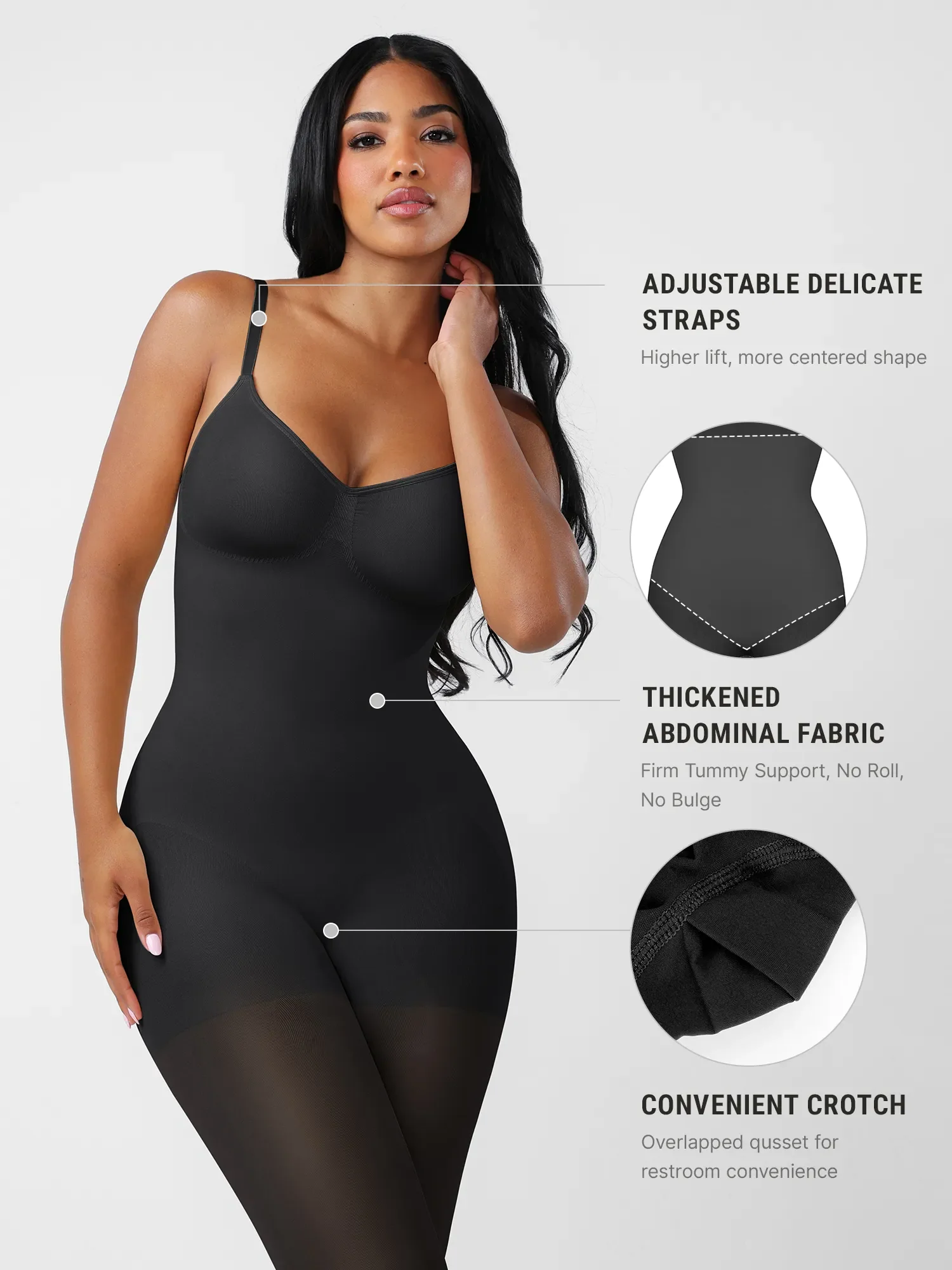 Feelingirl Seamless Full Coverage Shaping Bodysuit - Image 8