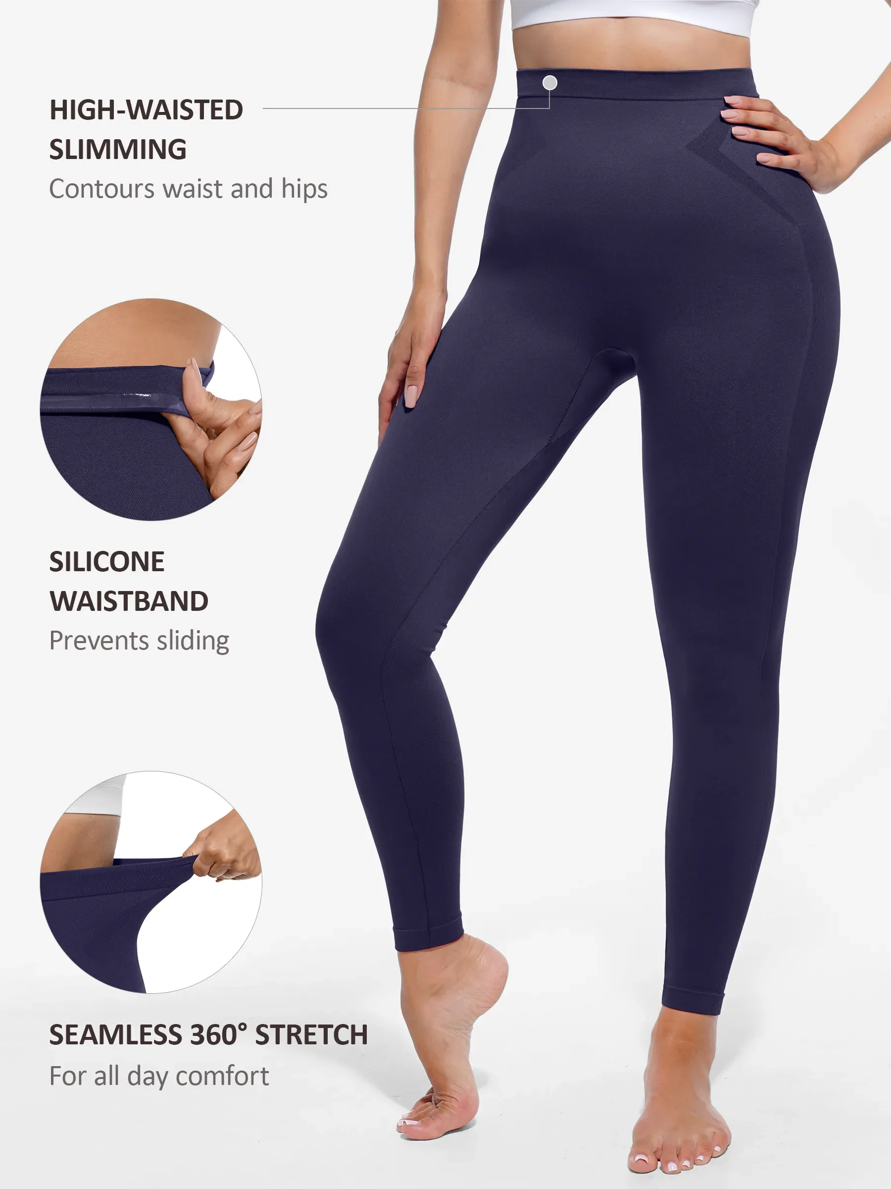 Feelingirl High-Waist Shaping Leggings - Image 24