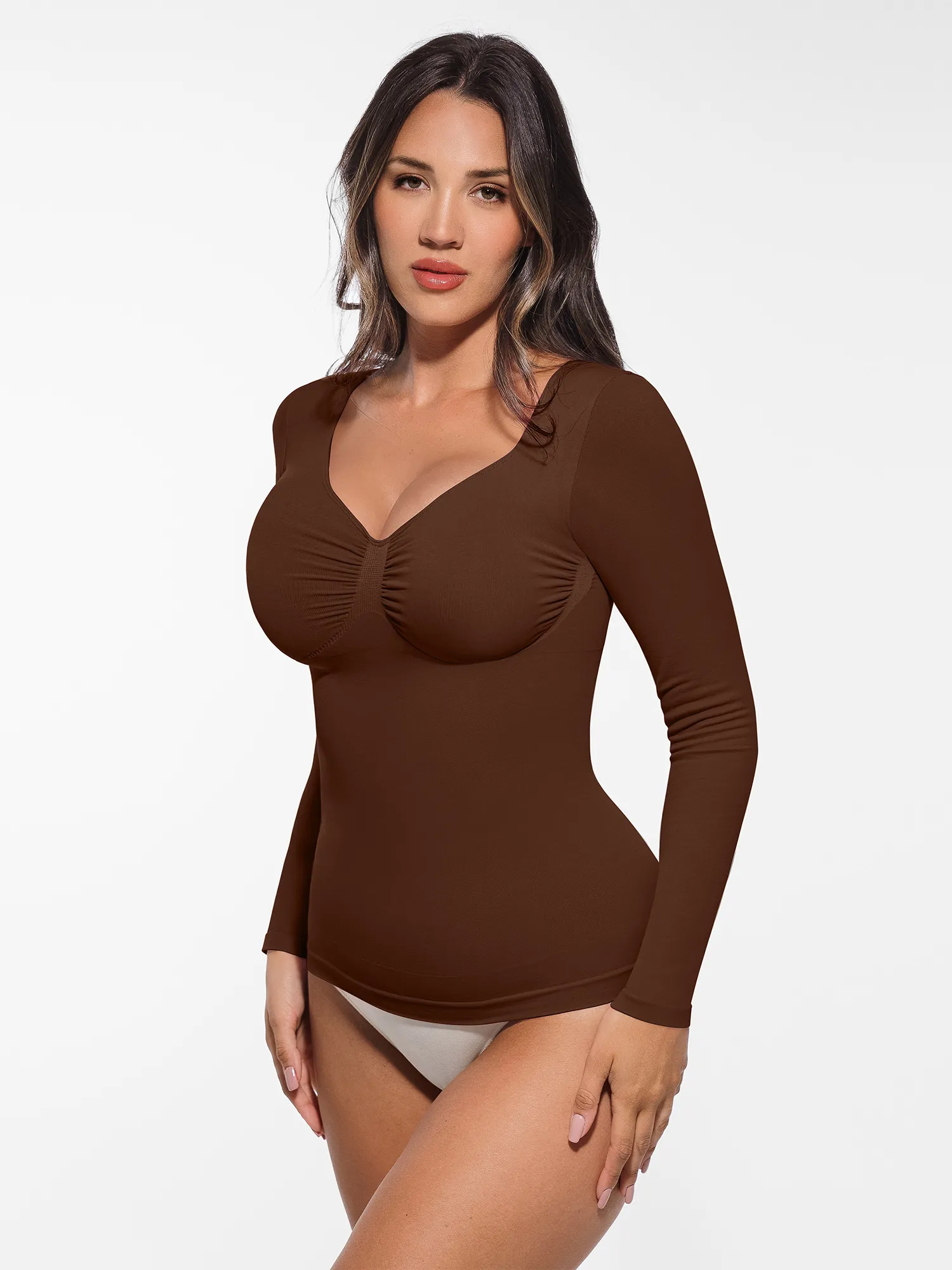 Feelingirl Seamless Long-Sleeve Everyday Shaper Top - Image 10