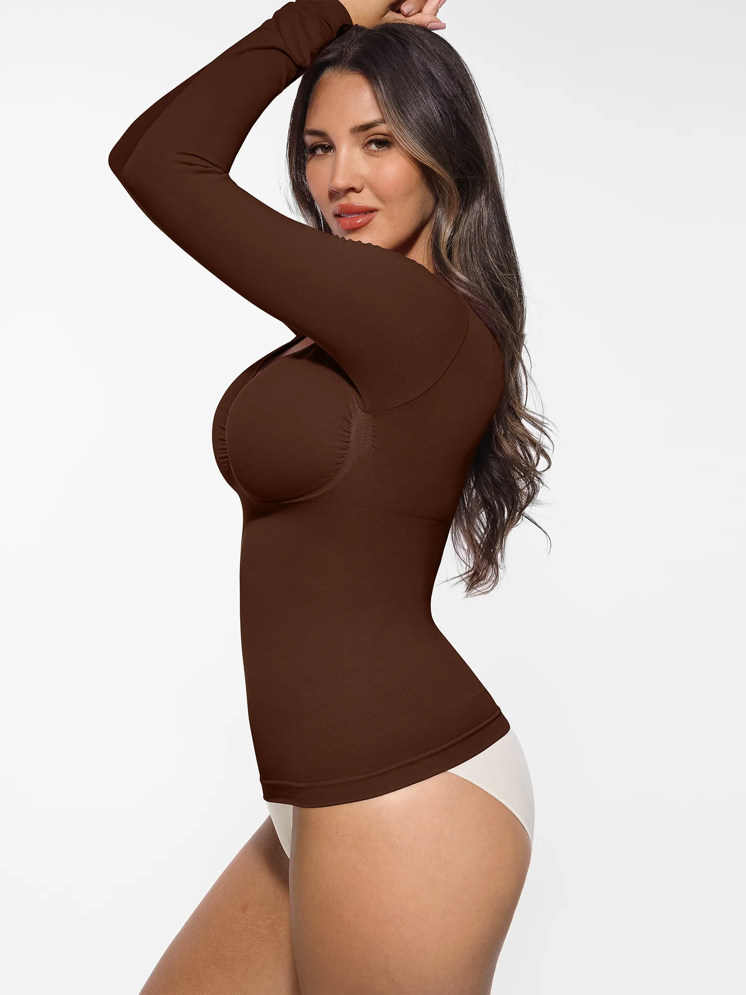Feelingirl Seamless Long-Sleeve Everyday Shaper Top - Image 11