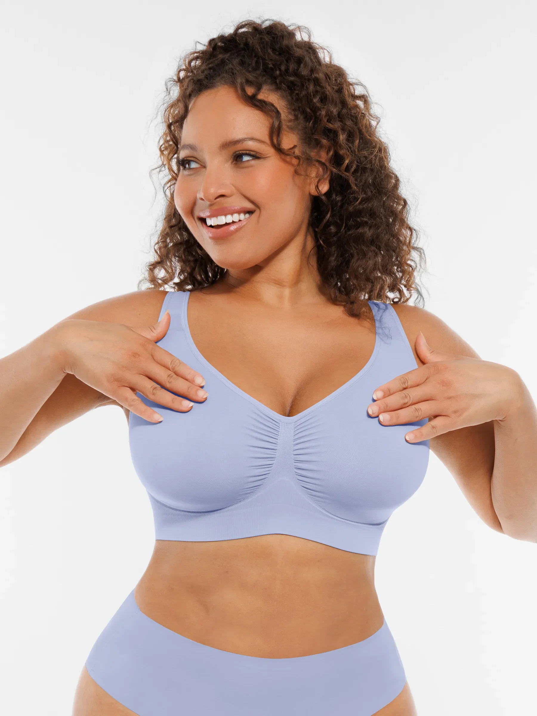 Feelingirl No Underwire Wide Straps Everyday Bra Bundle - Image 65