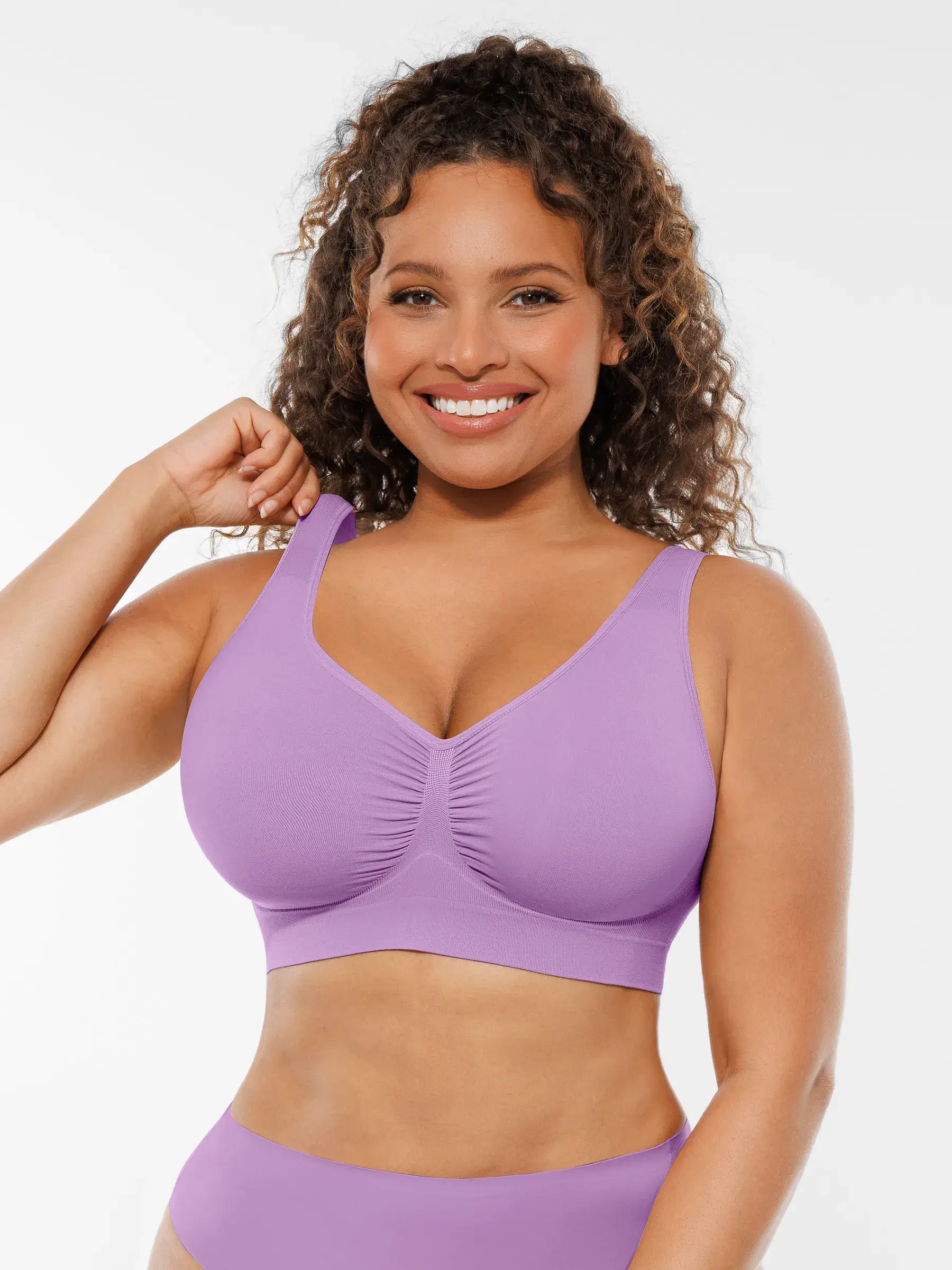 Feelingirl No Underwire Wide Straps Everyday Bra Bundle - Image 78