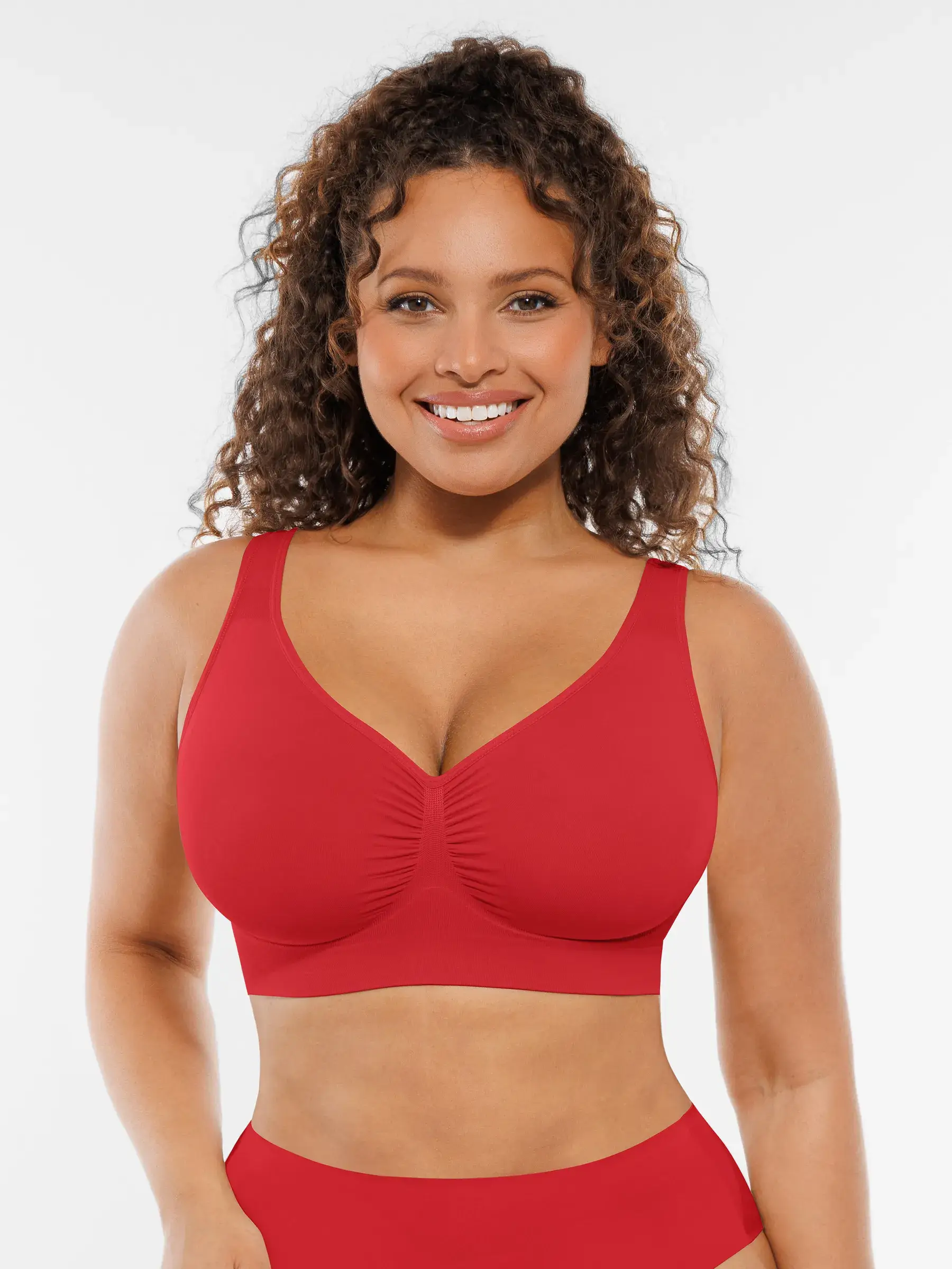 Feelingirl No Underwire Wide Straps Everyday Bra Bundle - Image 60