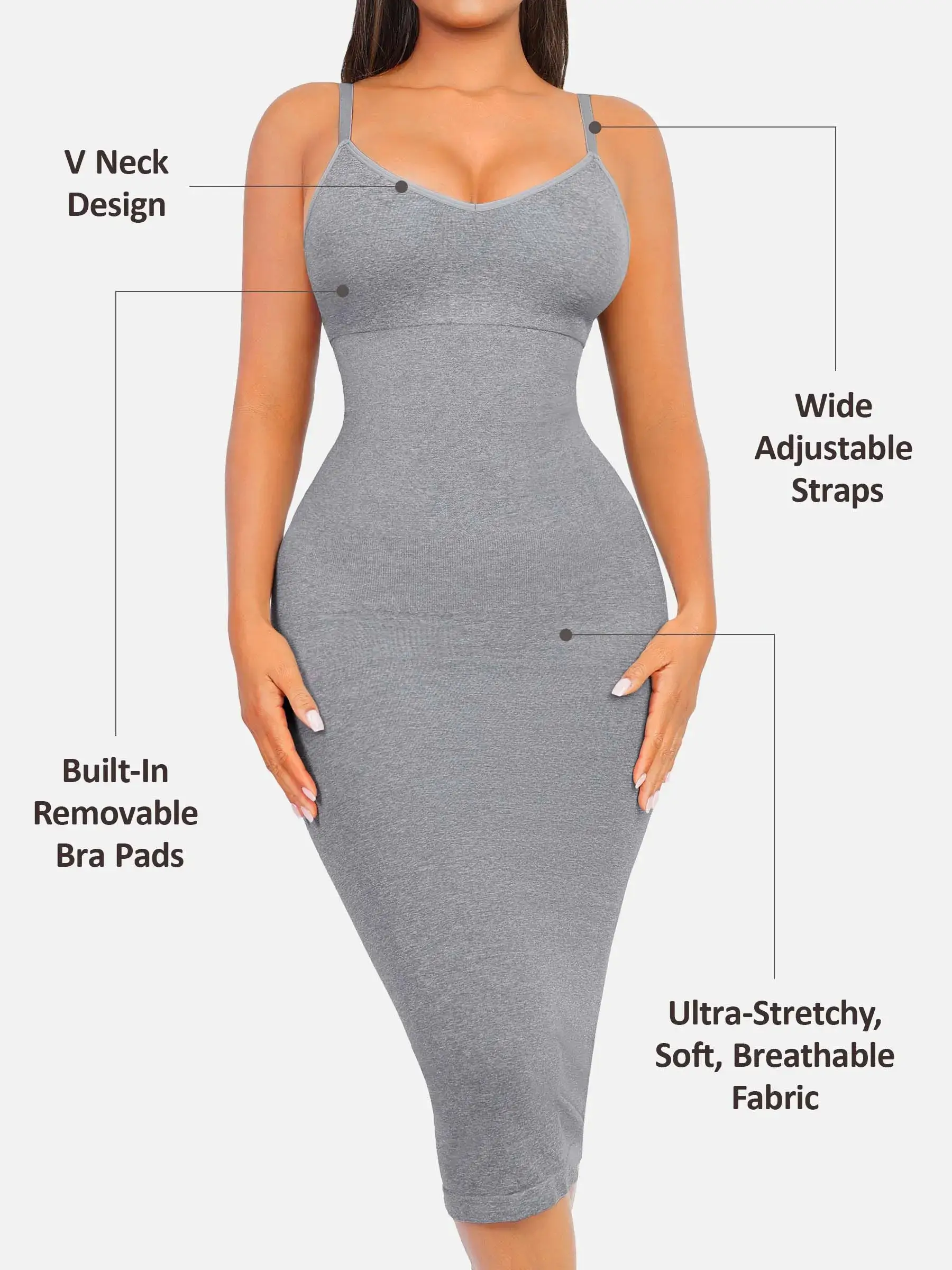 Feelingirl Seamless Padded Slimming Dress - Image 2