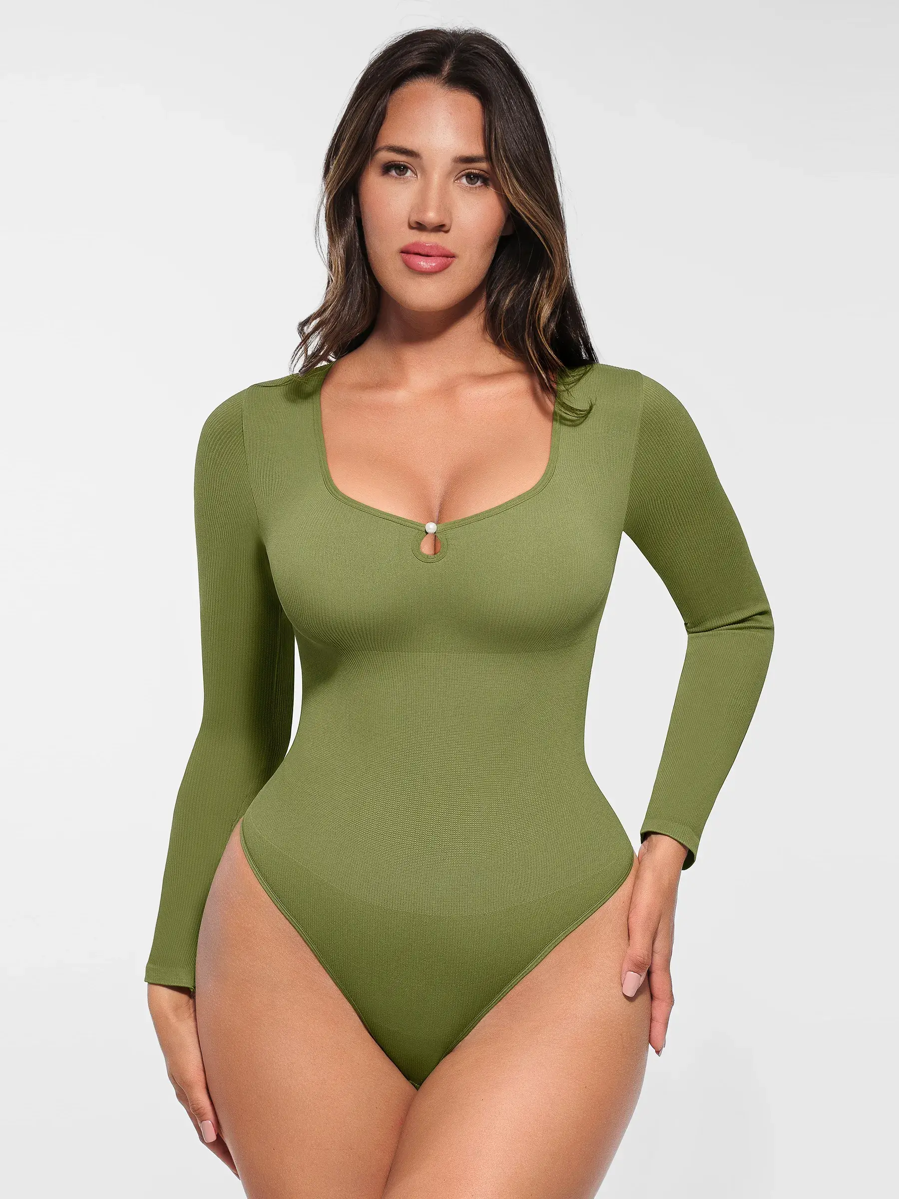 Feelingirl Seamless Ribbed Bodysuit - Image 8
