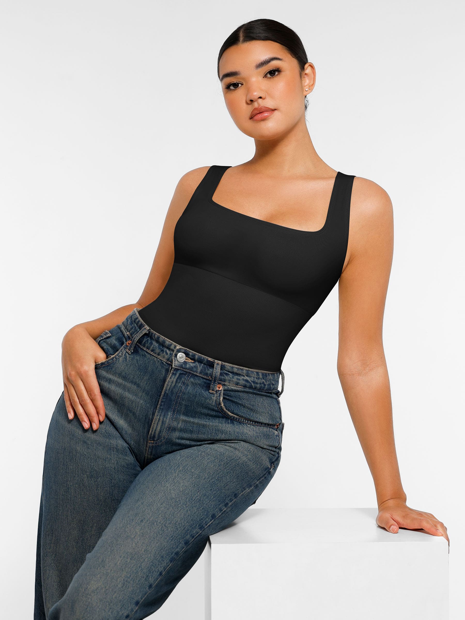 Feelingirl Seamless Shapewear Thong Bodysuit - Image 6