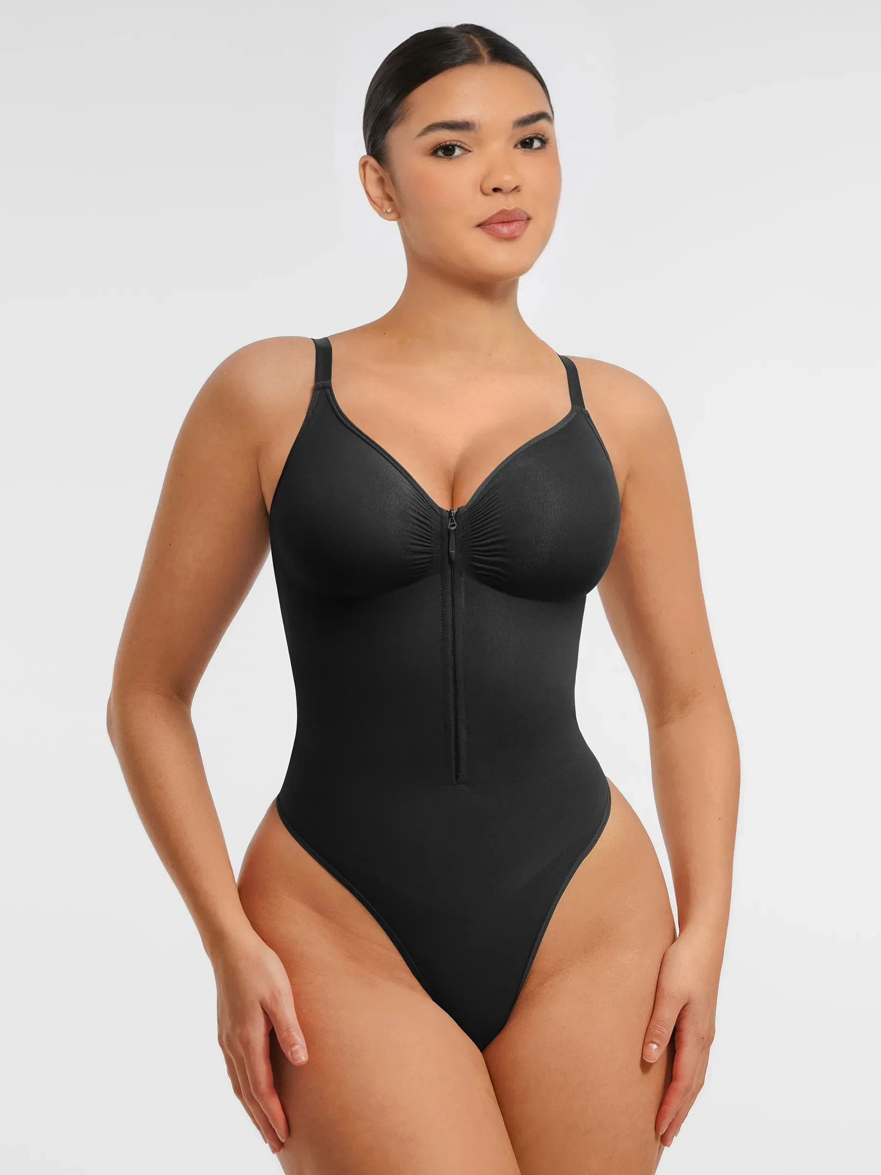 Feelingirl  Seamless Shaping Tummy Control Zipper Bodysuit - Image 10