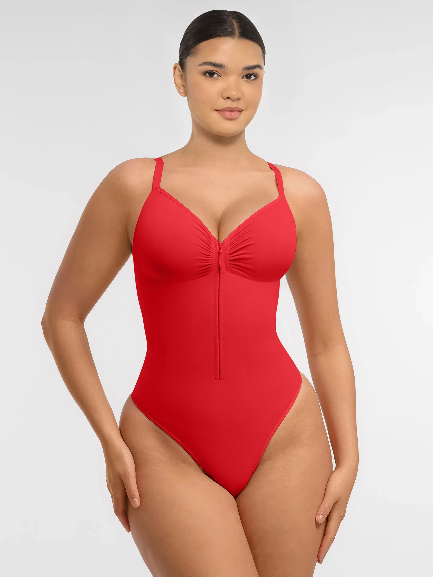 Feelingirl  Seamless Shaping Tummy Control Zipper Bodysuit - Image 25