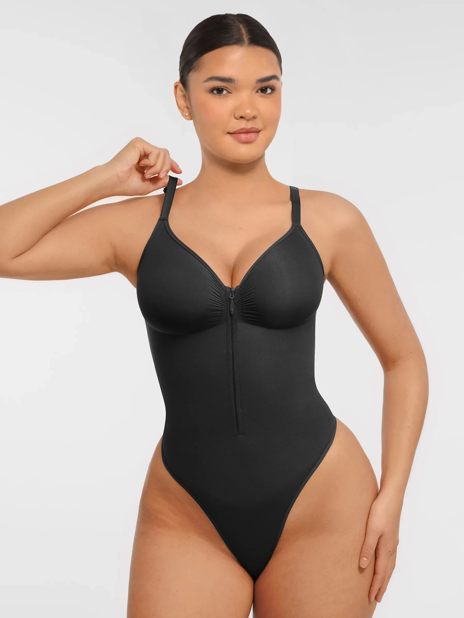 Feelingirl  Seamless Shaping Tummy Control Zipper Bodysuit - Image 3