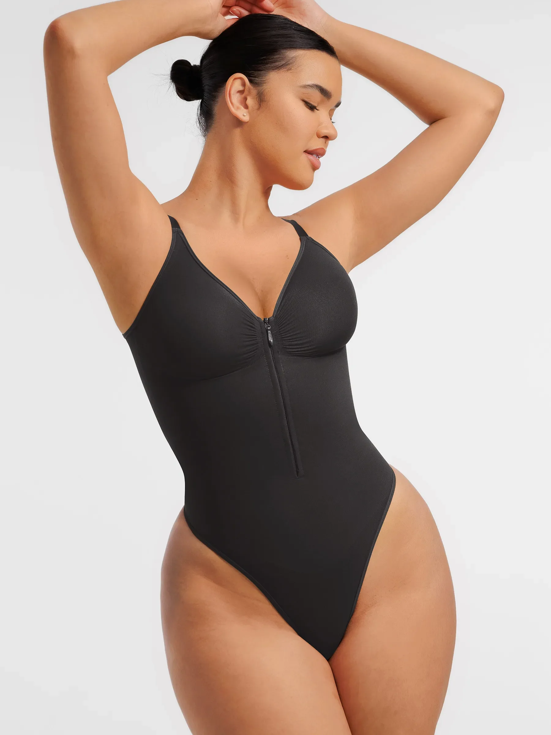 Feelingirl  Seamless Shaping Tummy Control Zipper Bodysuit - Image 4