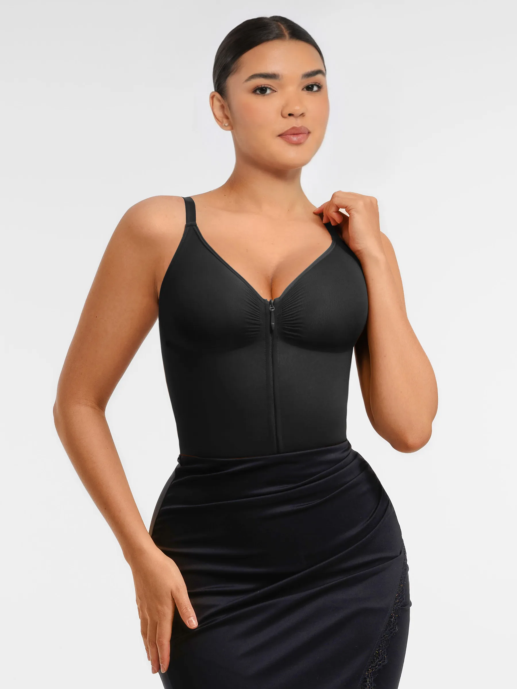 Feelingirl  Seamless Shaping Tummy Control Zipper Bodysuit - Image 9
