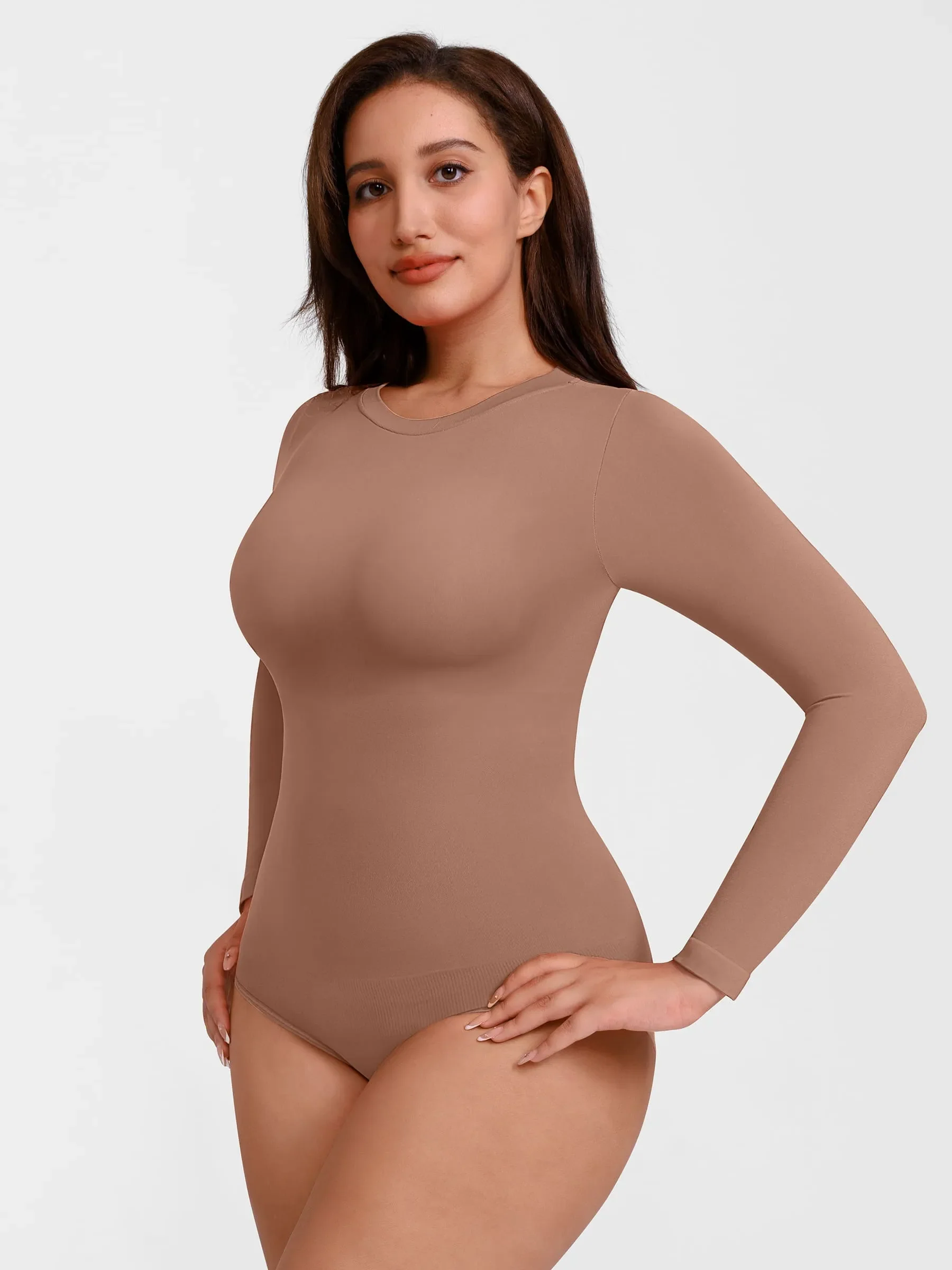 Feelingirl Seamless Crew Neck Bodysuit - Image 49