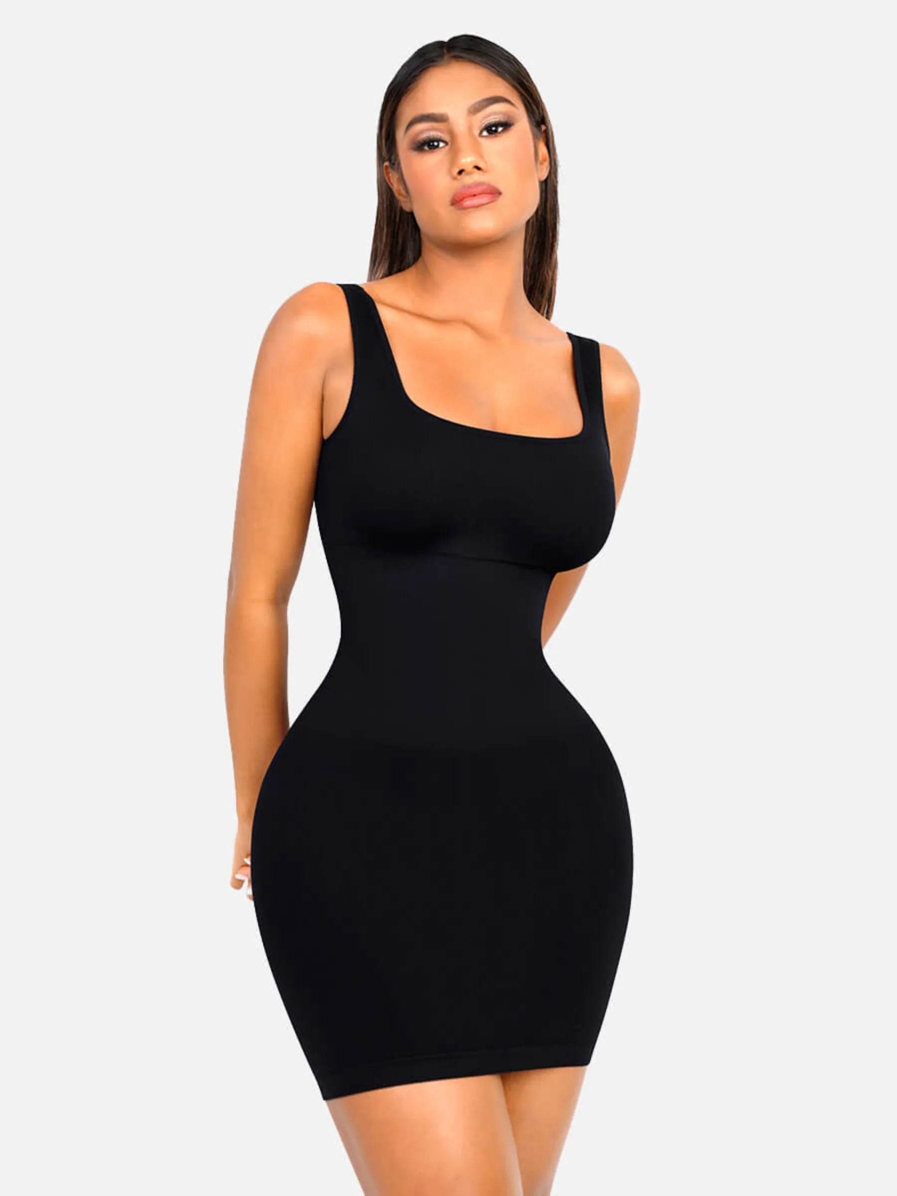 Feelingirl Seamless Square Neck Shaping Dress - Image 11