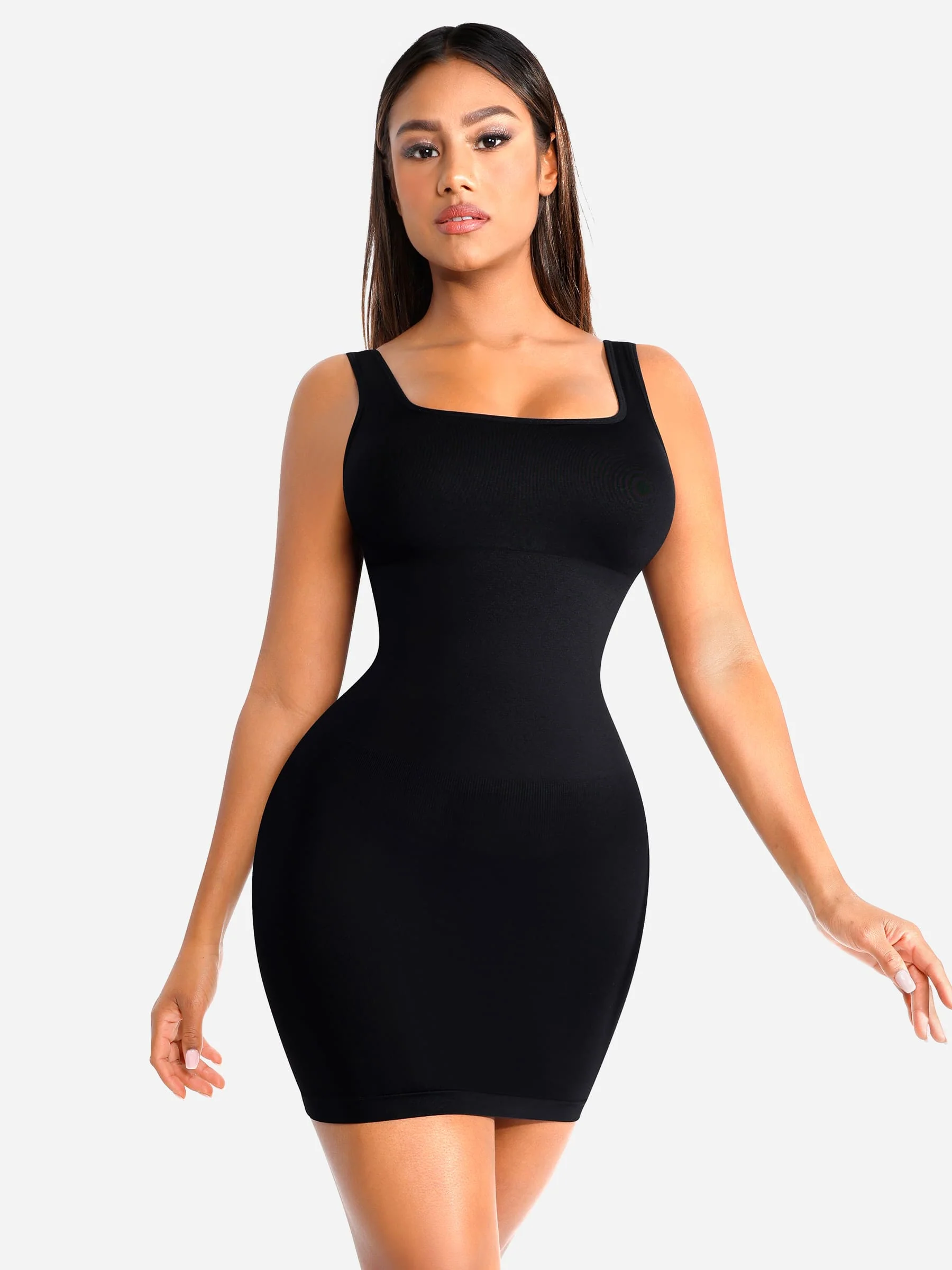 Feelingirl Seamless Square Neck Shaping Dress - Image 12
